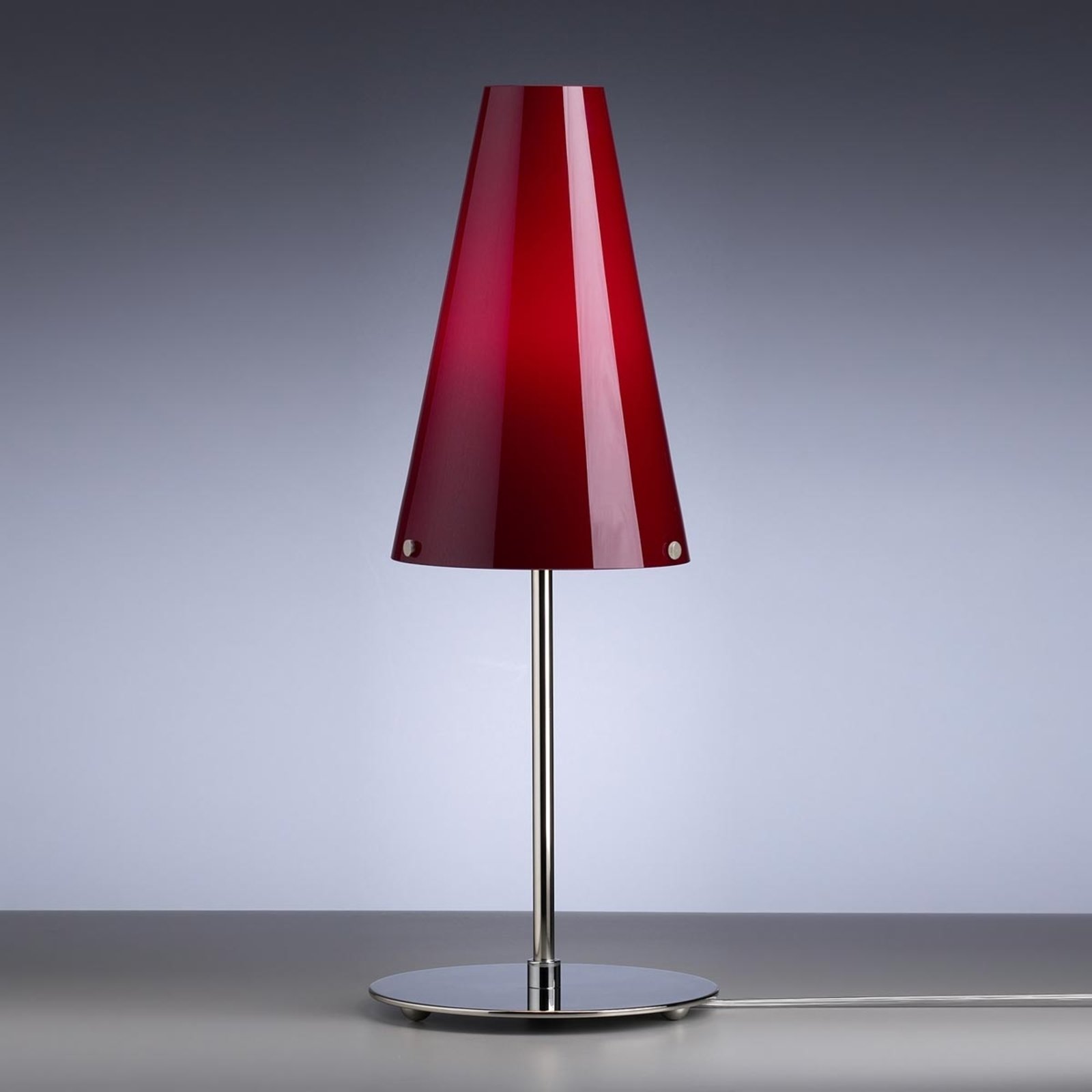 TECNOLUMEN Walter Schnepel lámpara de mesa, rojo