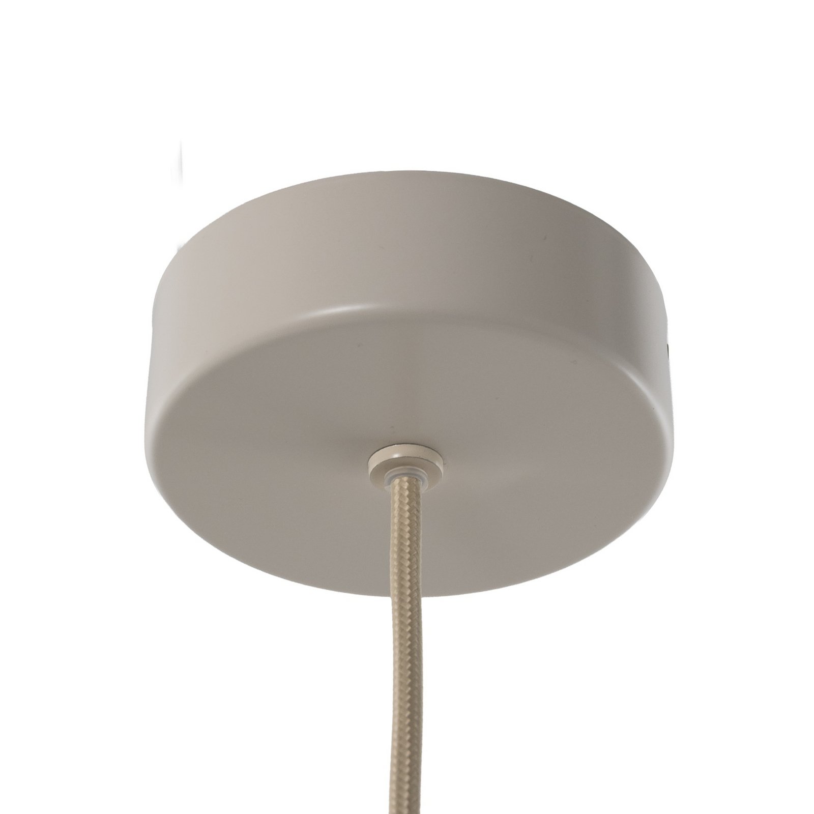 Lampada LED a sospensione Rulo, beige, acciaio, Ø 3,2 cm