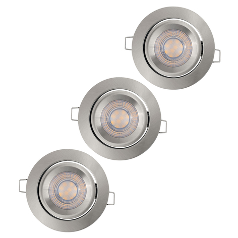 LEDVANCE Simple Dim LED-Spot im 3er-Set, alu