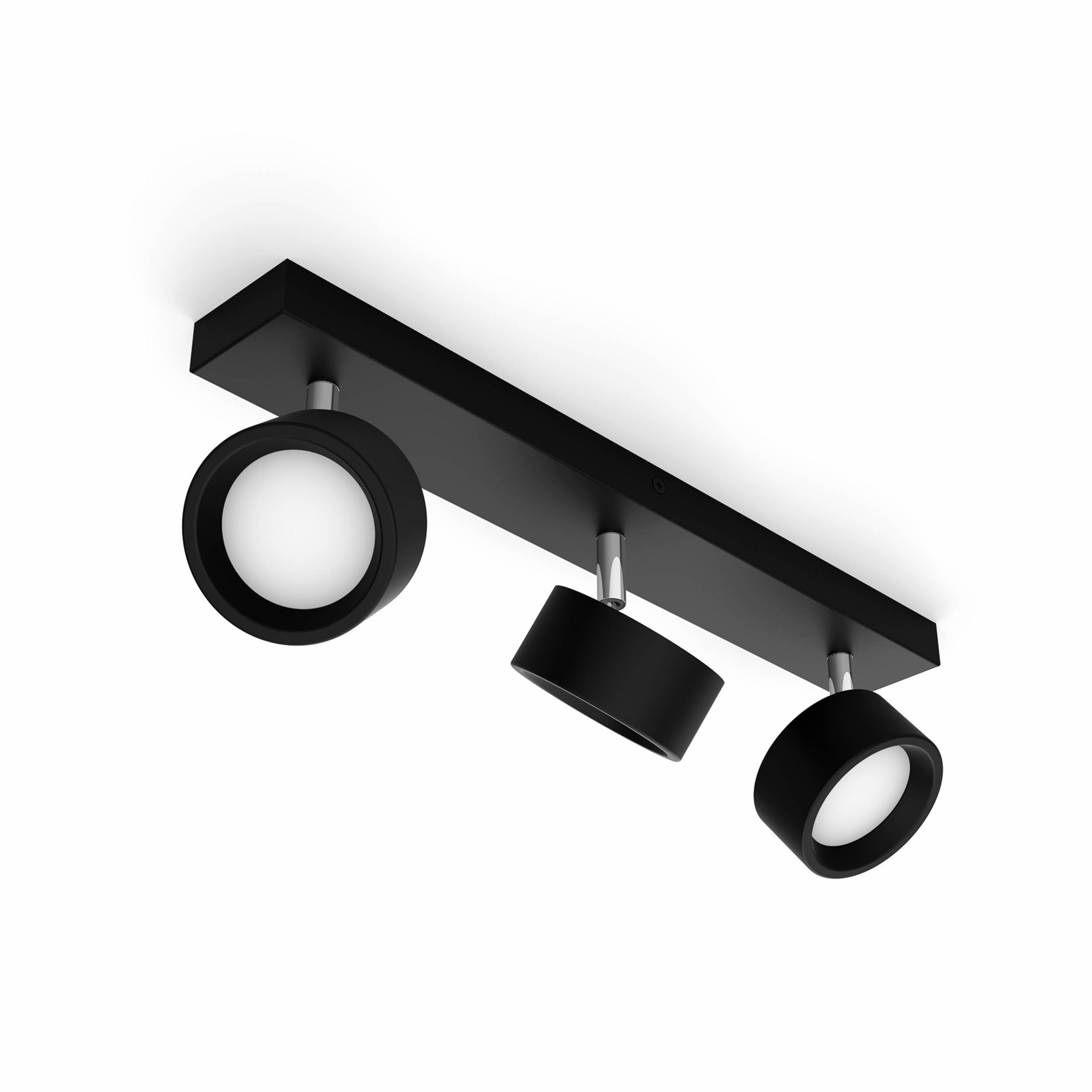 Spot pour plafond LED Bracia à 3 lampes, noir - Philips