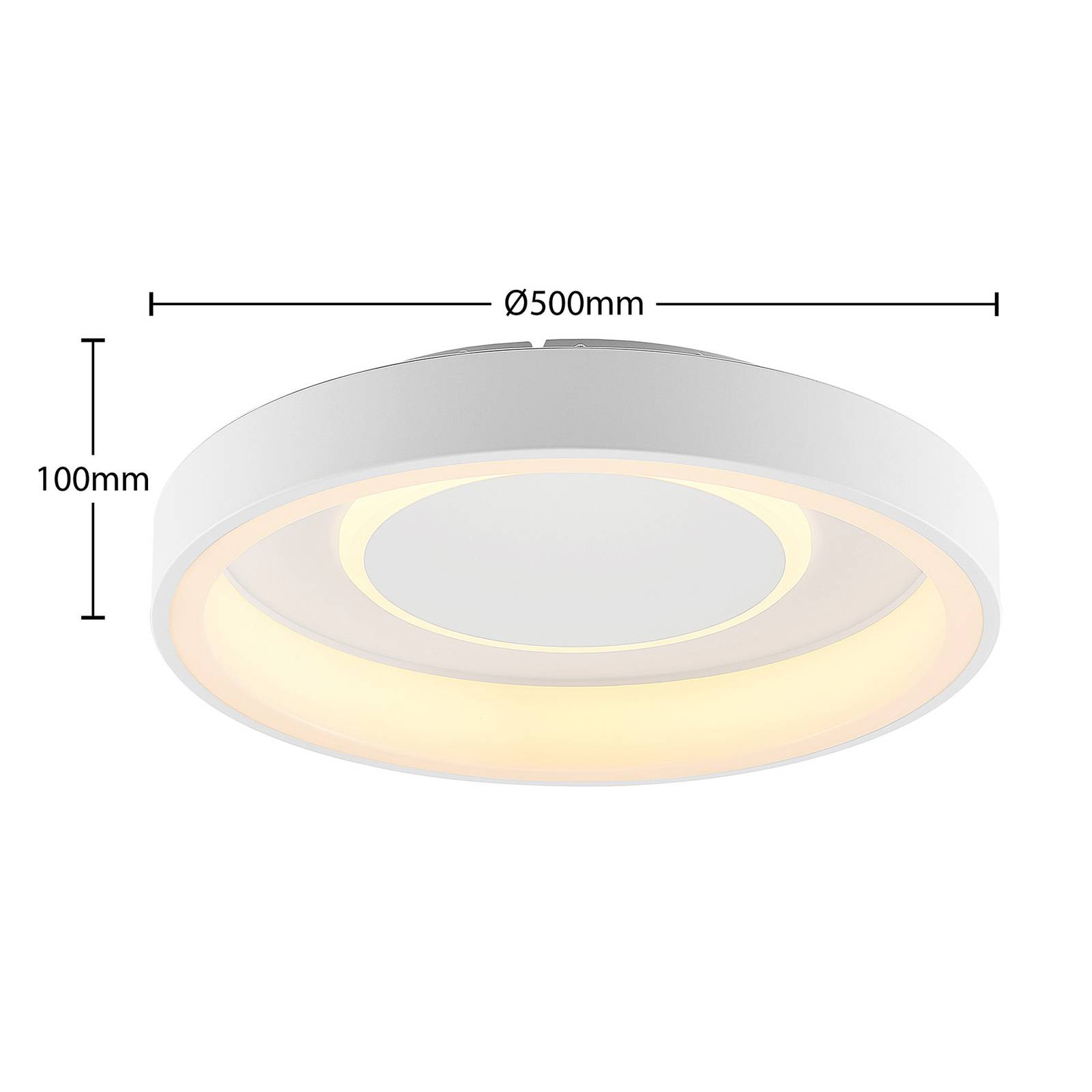 Lindby Izan lampa sufitowa LED, RBGW, biała