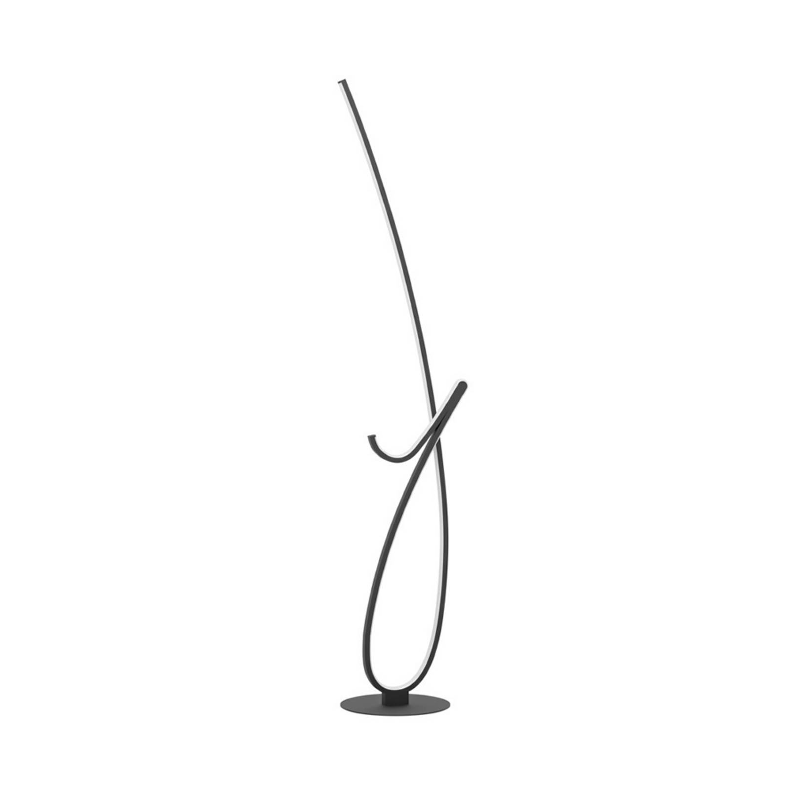 EGLO LED-Stehleuchte CARDONCITO, schwarz, Höhe 130 cm, CCT