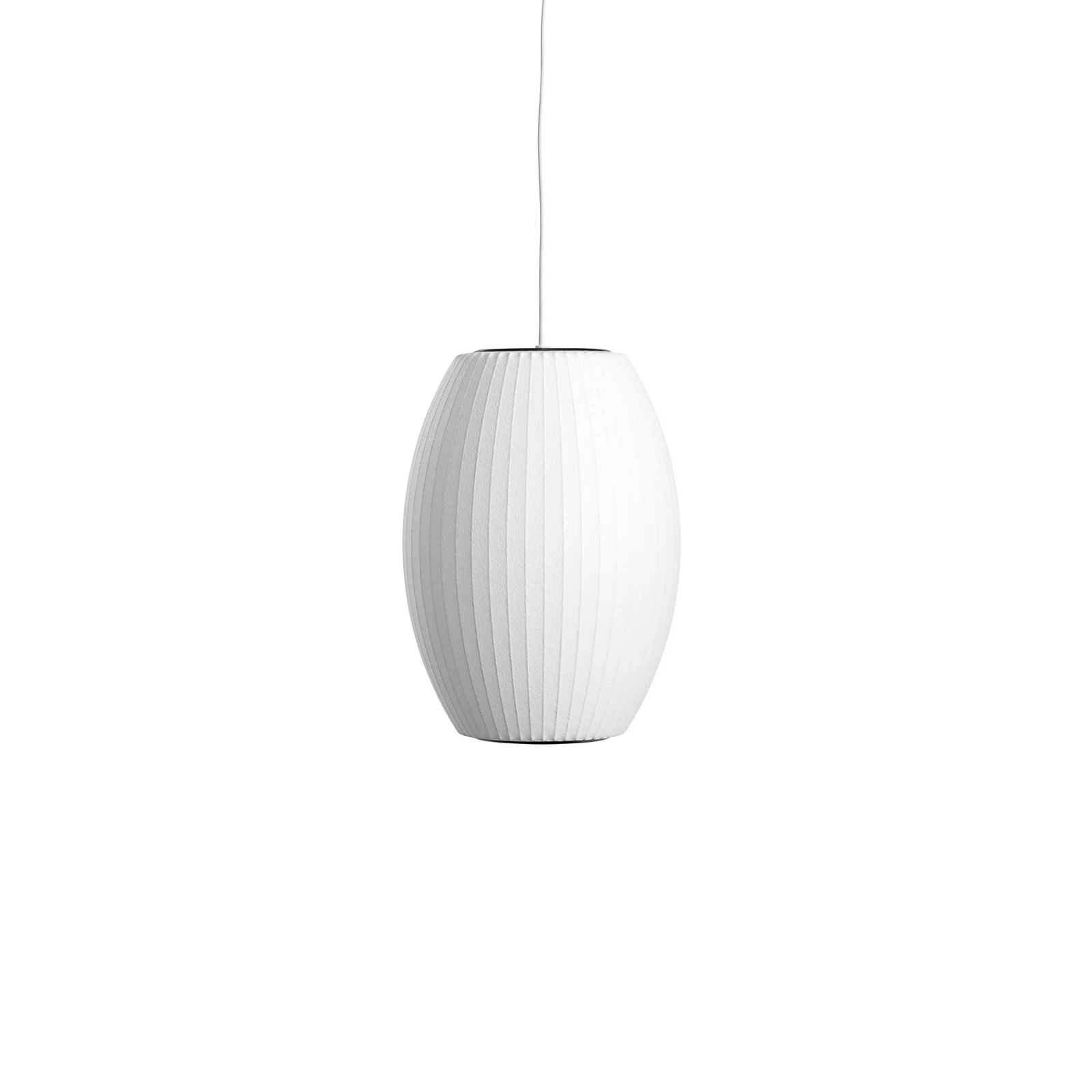 Lampada a sospensione HAY Nelson Cigar Bubble S, Ø 26,5 cm, bianca