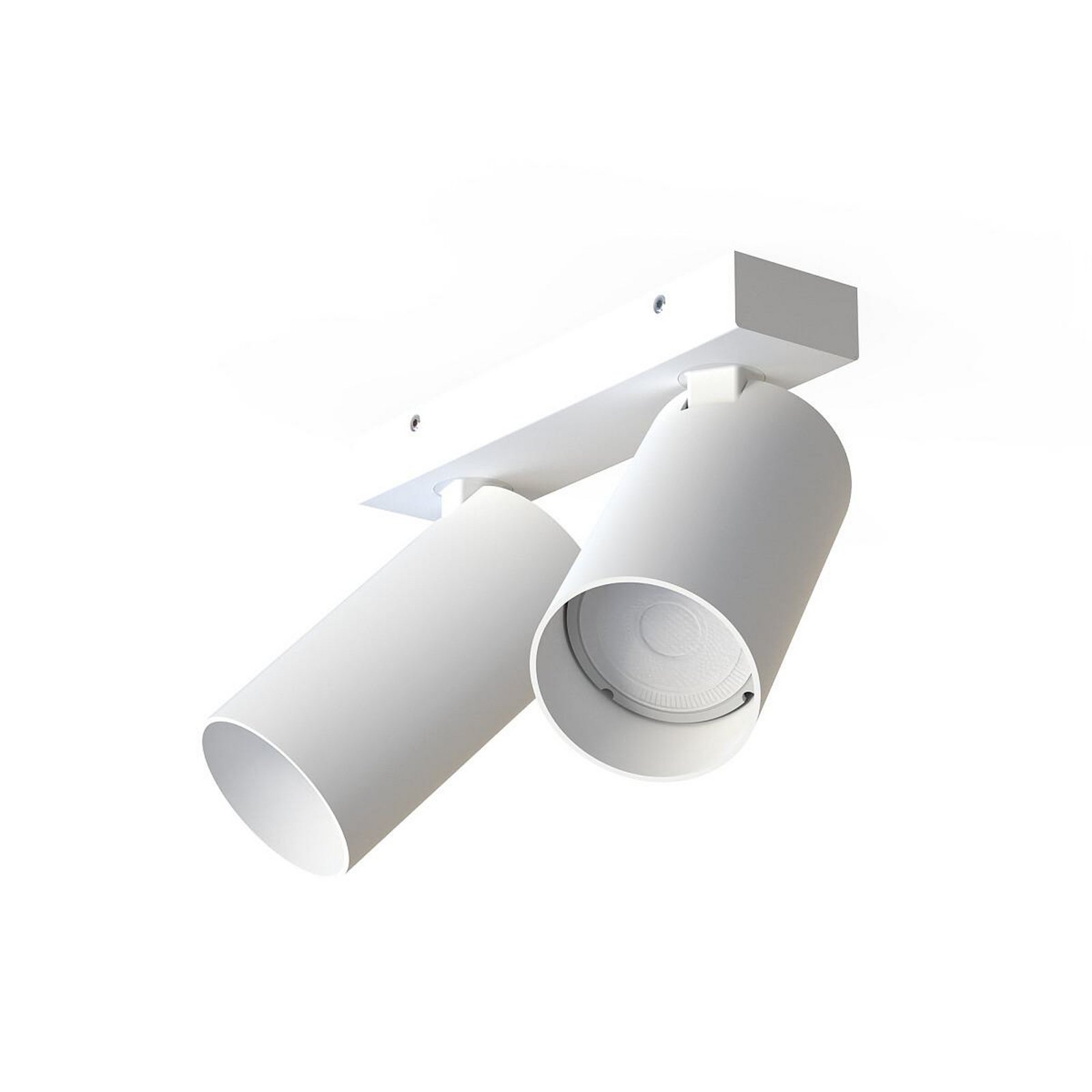 Spot pour plafond Mono II, à 2 lampes, blanc, 31 cm de long, GU10