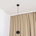 GAMBIT függesztéklámpa, fekete, Ø 10 cm, fém, GU10 LED