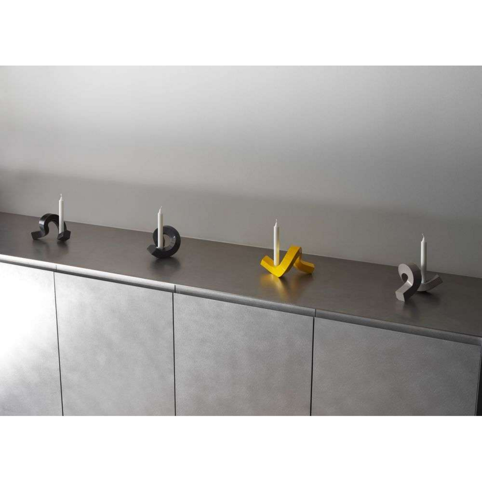 Crooked Portacandele One Giallo - Normann Copenhagen