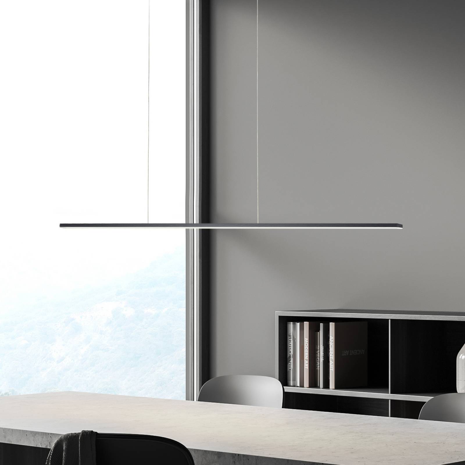 Bopp LED-Hängelampe Baseline 2.0, schwarz, Länge 119 cm günstig online kaufen