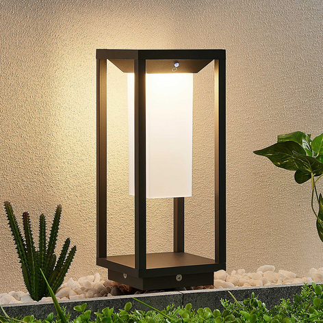 Lucande Eliel LED-solcellssockellampa, 34 cm