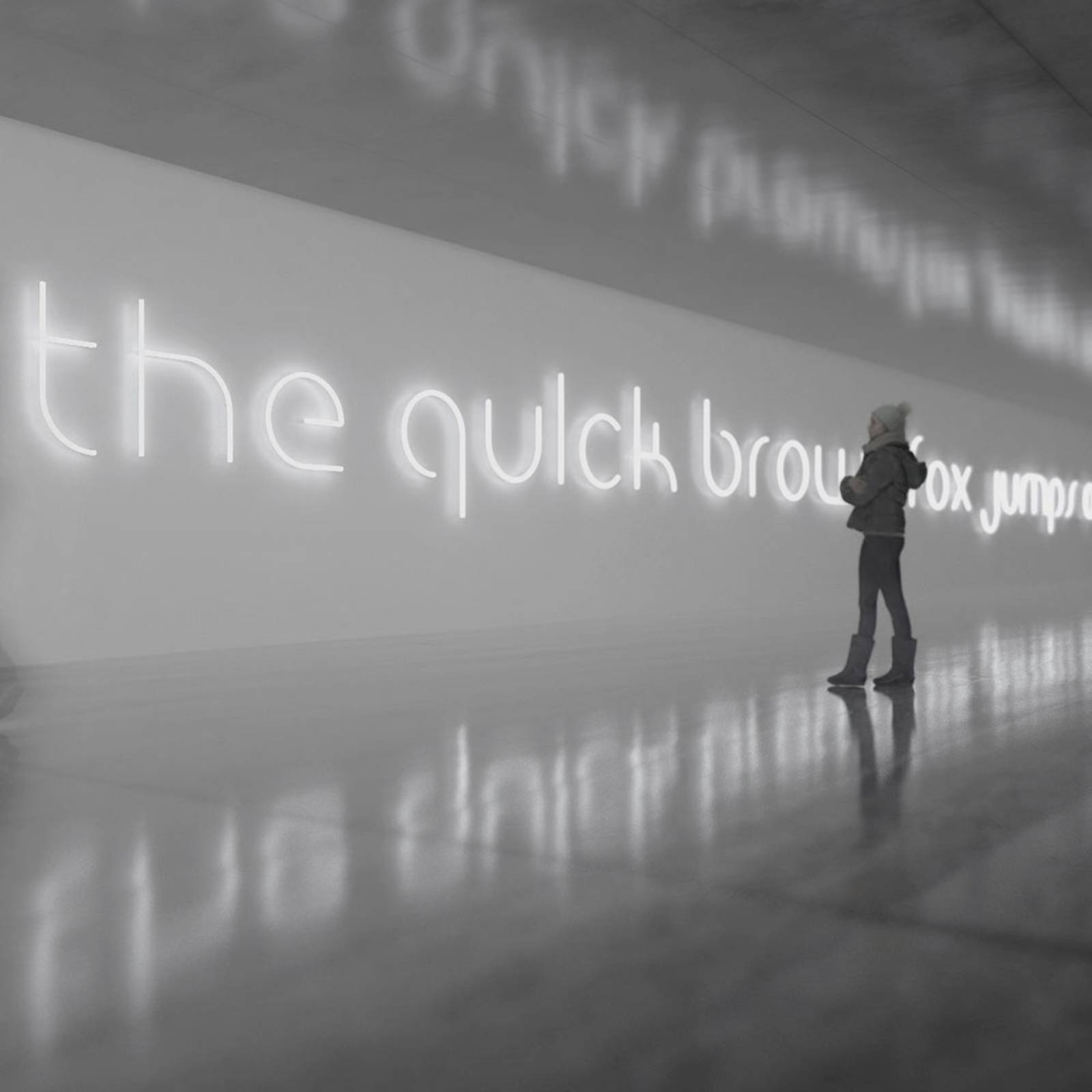 Artemide Alphabet of Light ściana mała litera k