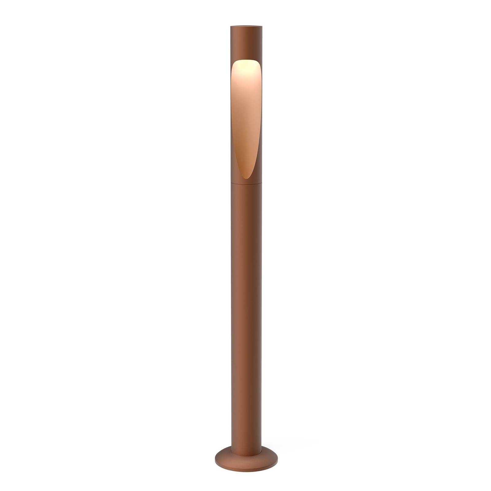 Louis Poulsen FlindtGarden long 930 adapter corten, aluminium, 6.5 W, H: 69.5 cm
