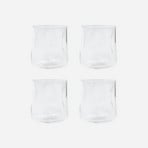 HDSand drinking glass, 300 ml, clear glass, set of 4 - House Doctor