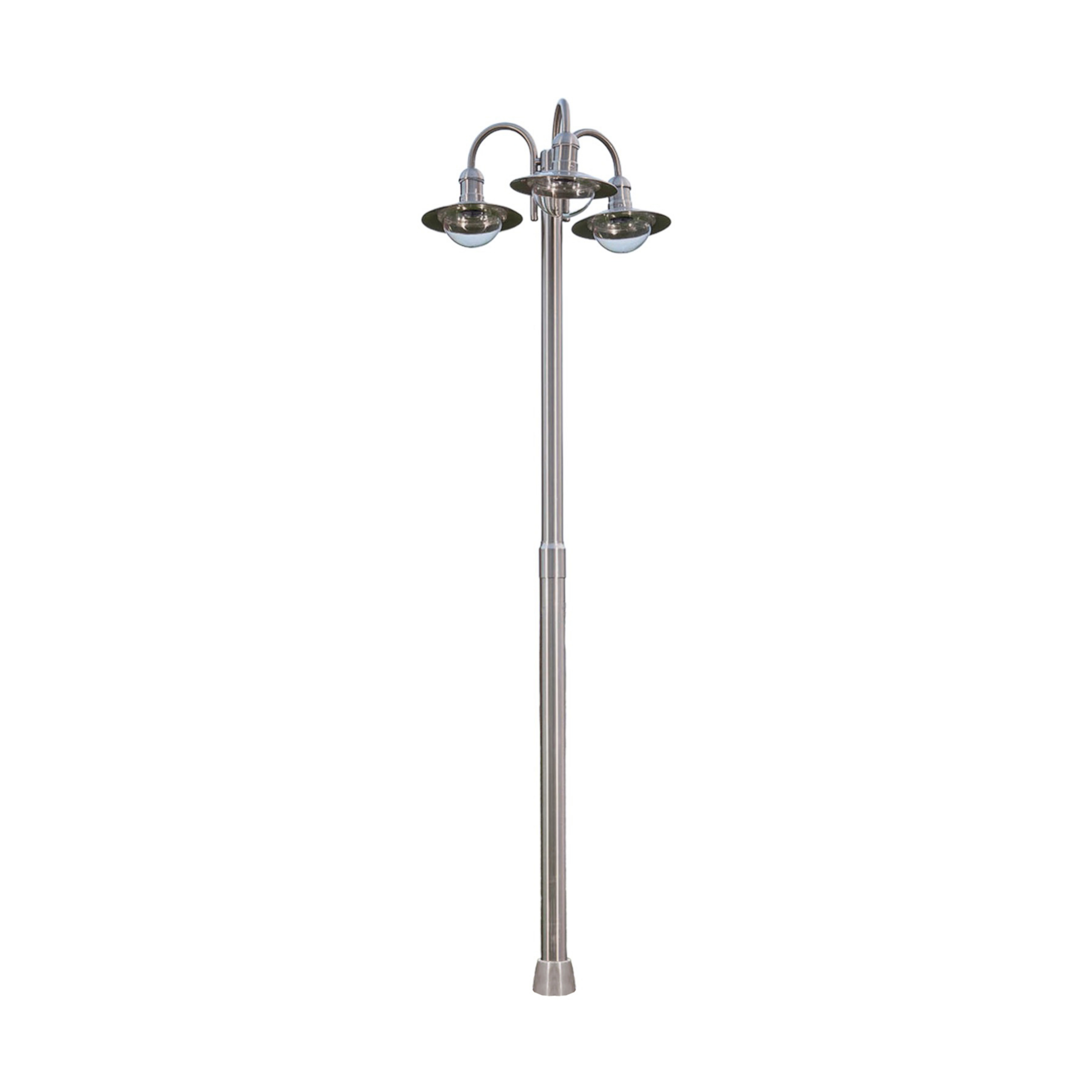 Lindby Außenleuchte Damion, 200 cm, 3-flammig, E27, IP44