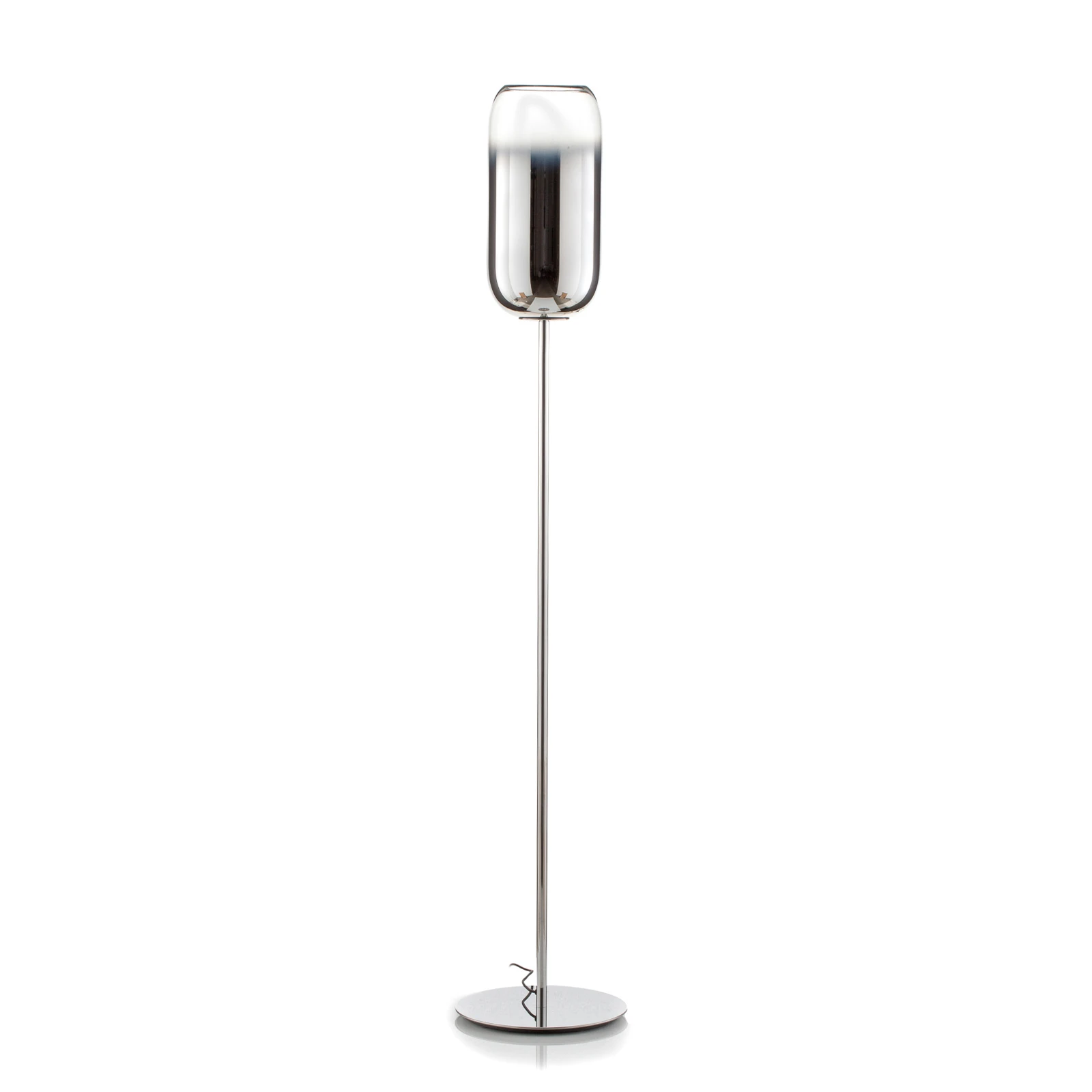 Artemide Gople floor lamp, silver/silver