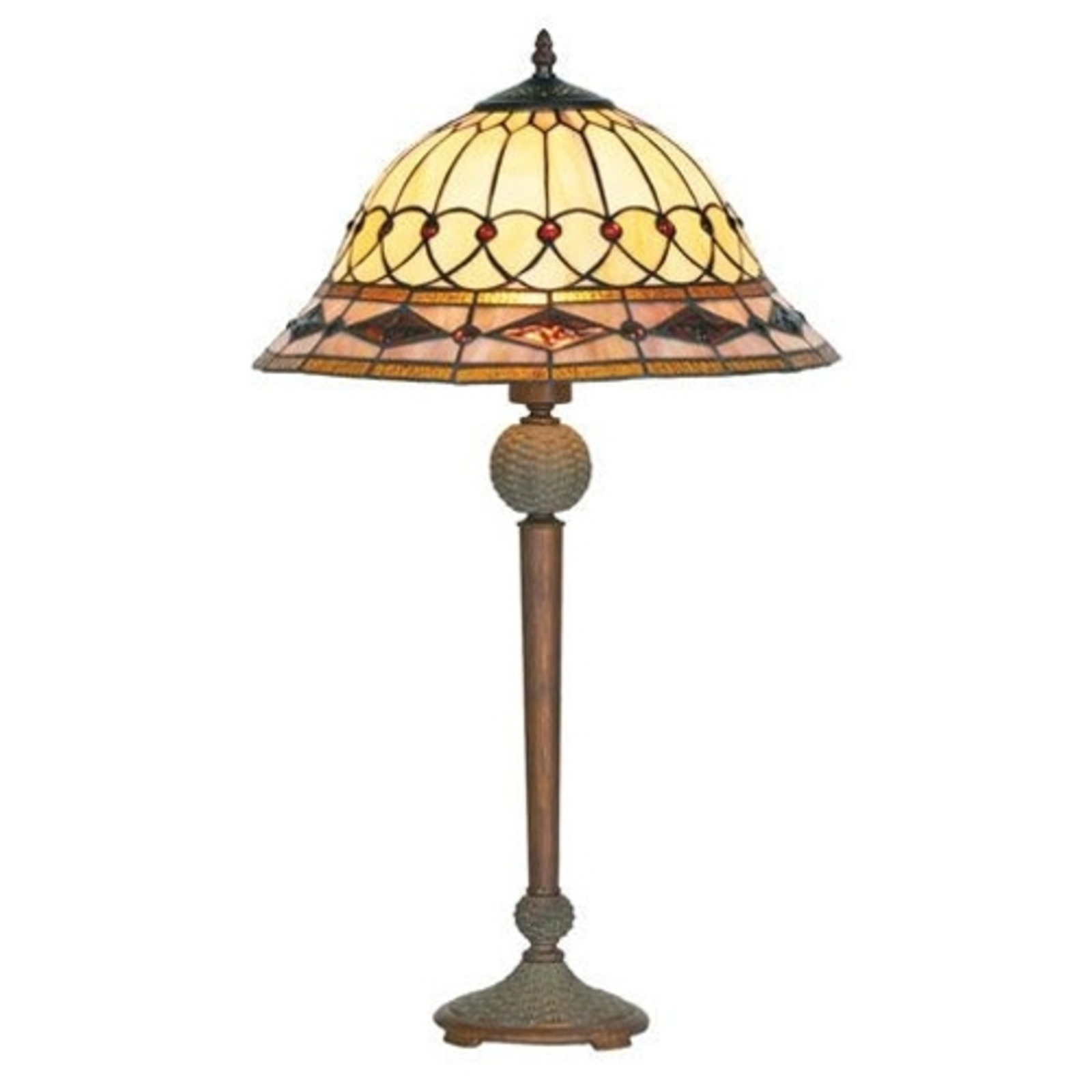 Kassandra lámpara de mesa en estilo Tiffany