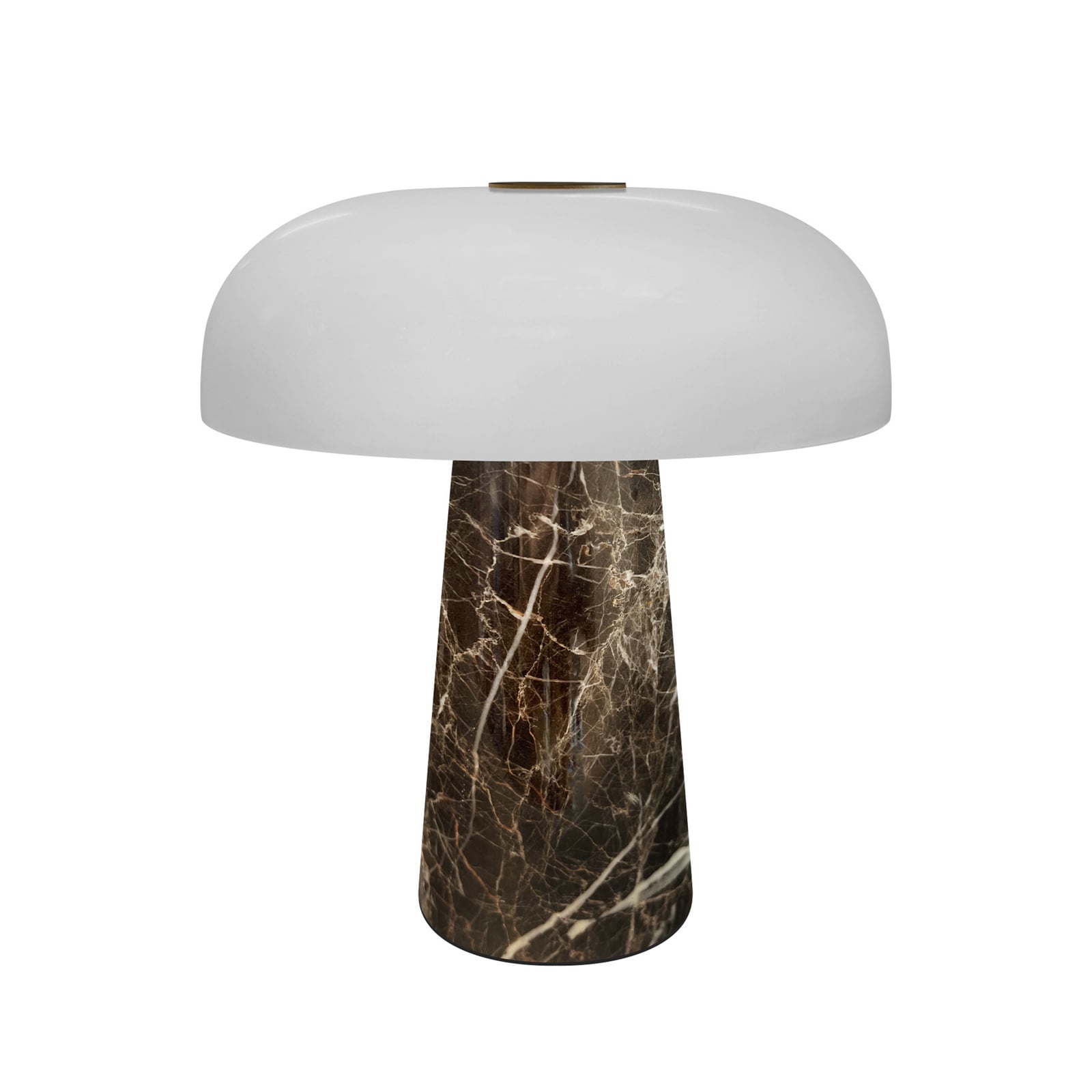 Glossy mini, LED-Akku-Tischleuchte, Marmor braun, Nordlux