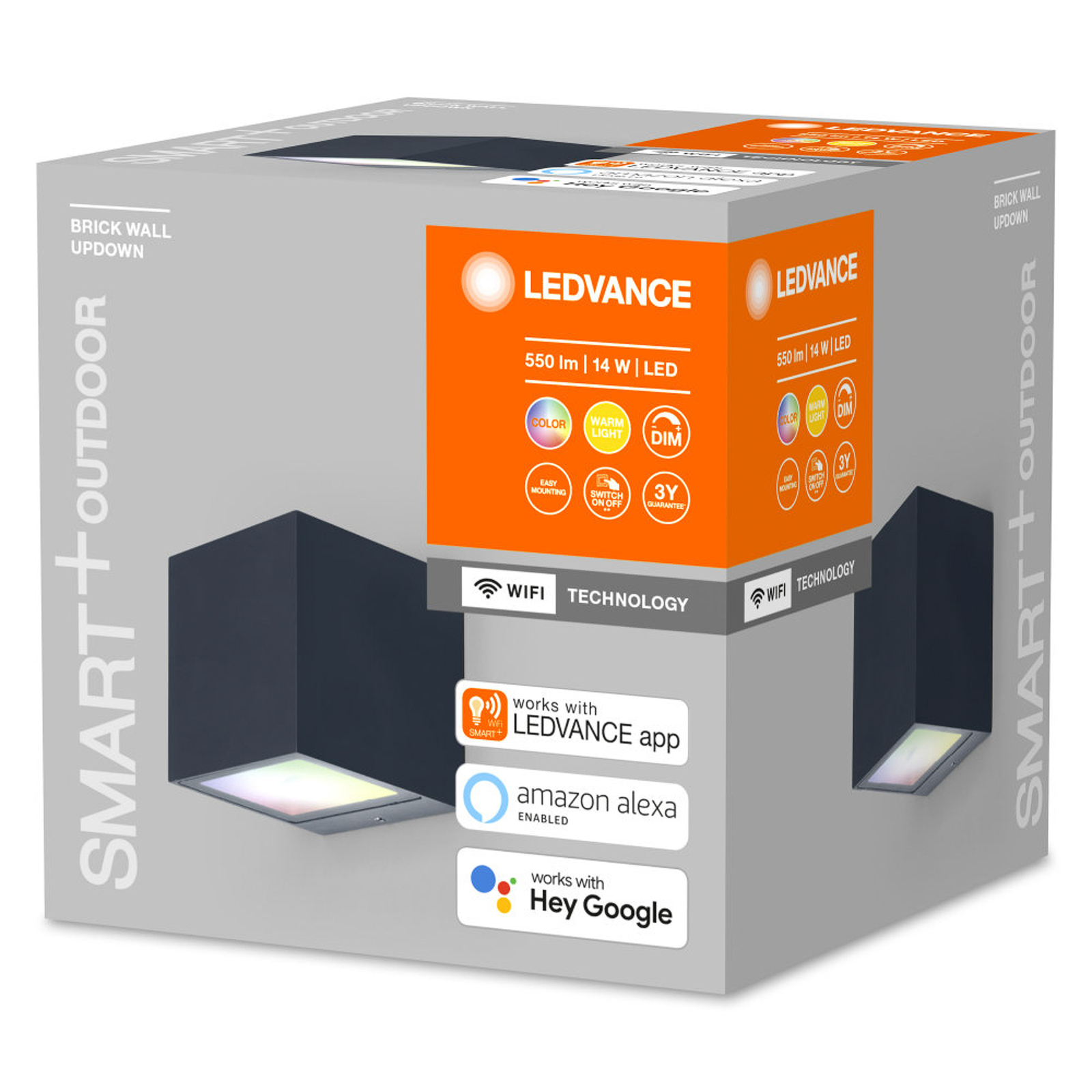 LEDVANCE SMART+ WiFi Outdoor Brick, dark grey