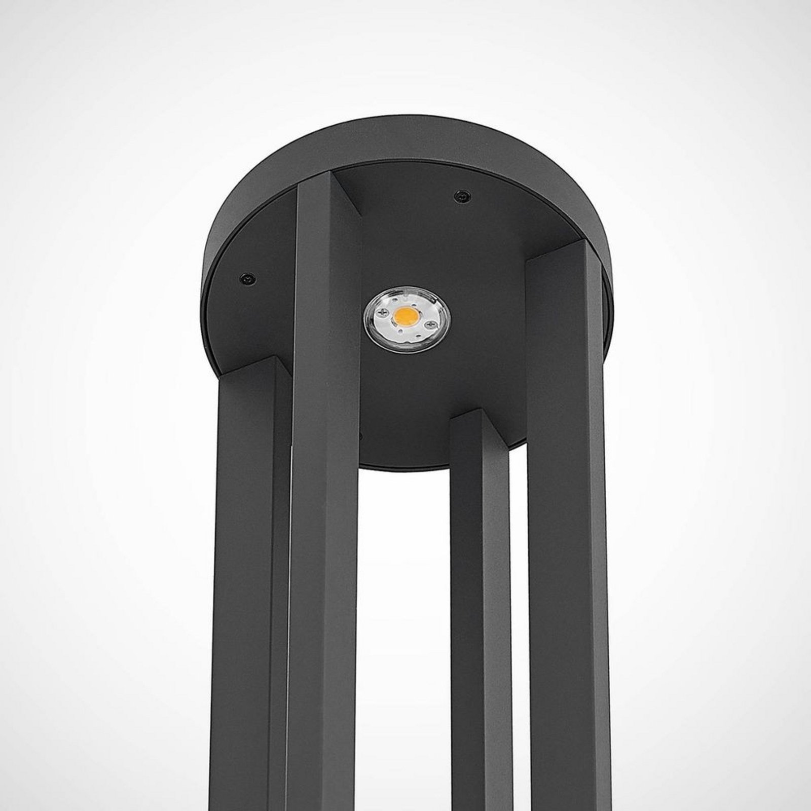 Kalisa Round LED Záhradná Lampa H68 Dark Grey - Lucande
