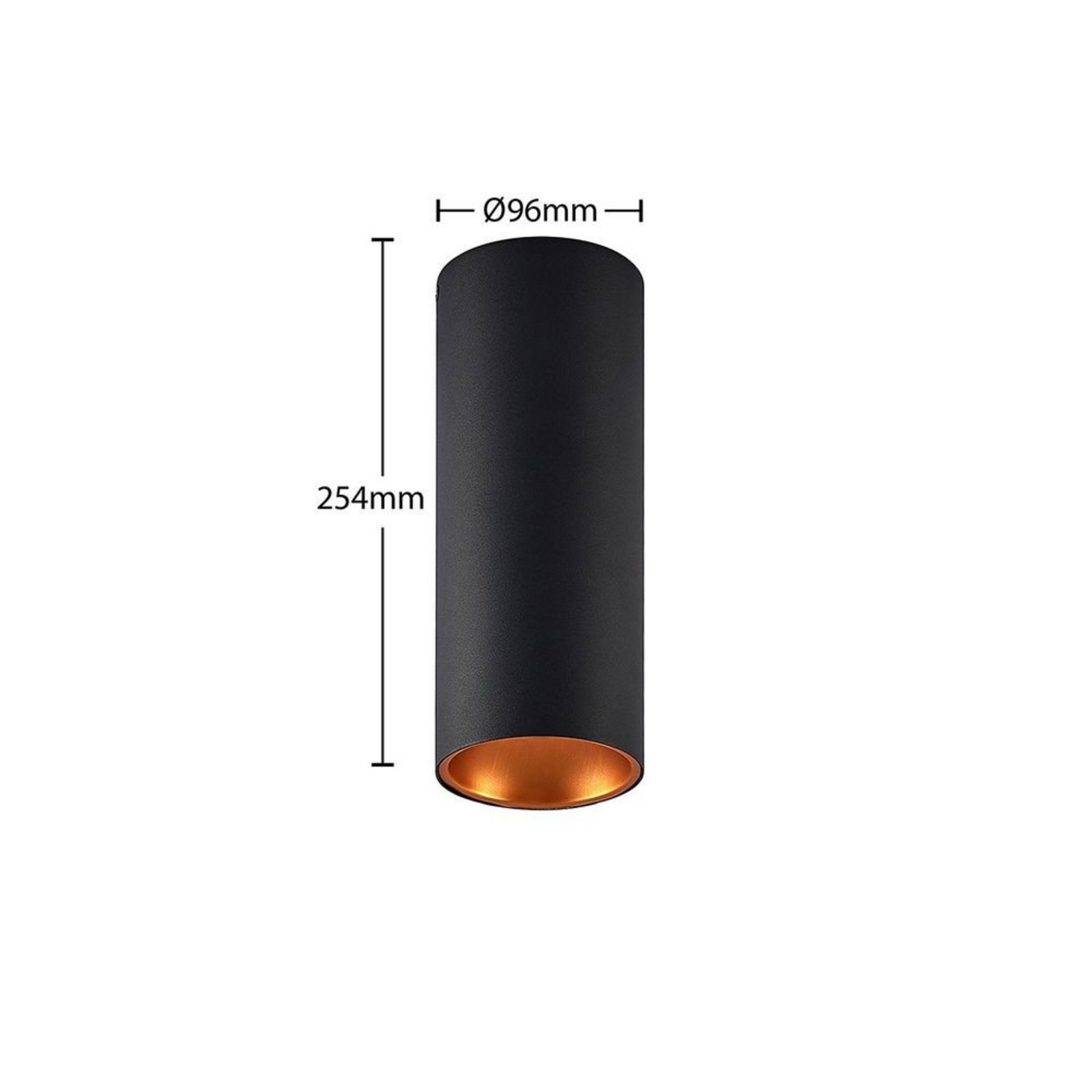 Hinka Round Ceiling Lamp H25,4 Black - Arcchio