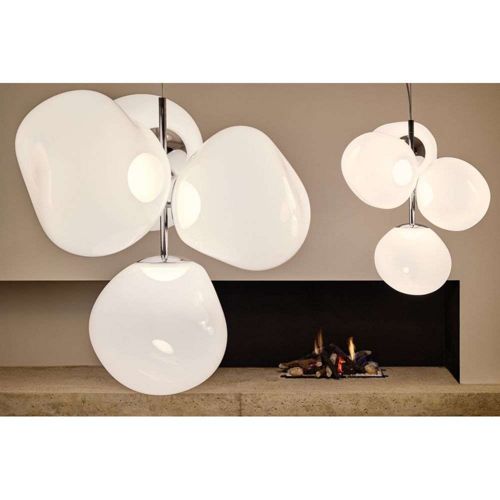 Melt Plafoniere Small Opal/Silver - Tom Dixon