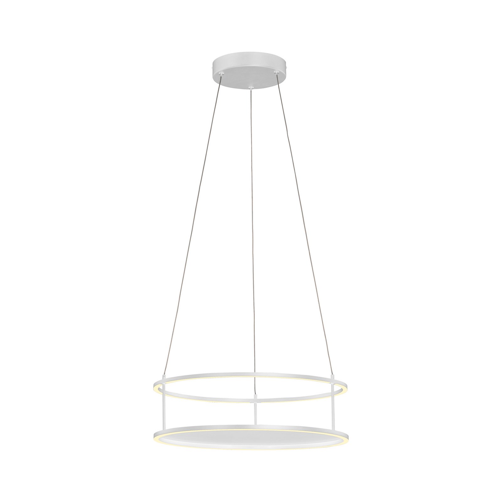 Paul Neuhaus LED-Pendellampe Contura, weiß, Ø 50 cm