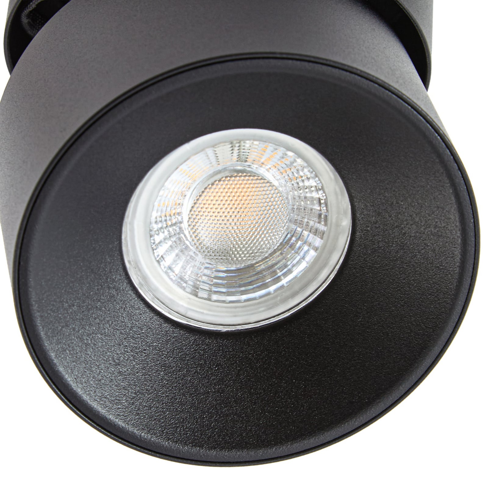 Reflektor Rotari basic, 1-punktowy, czarny, Ø 9 cm, GU10 – PRIOS