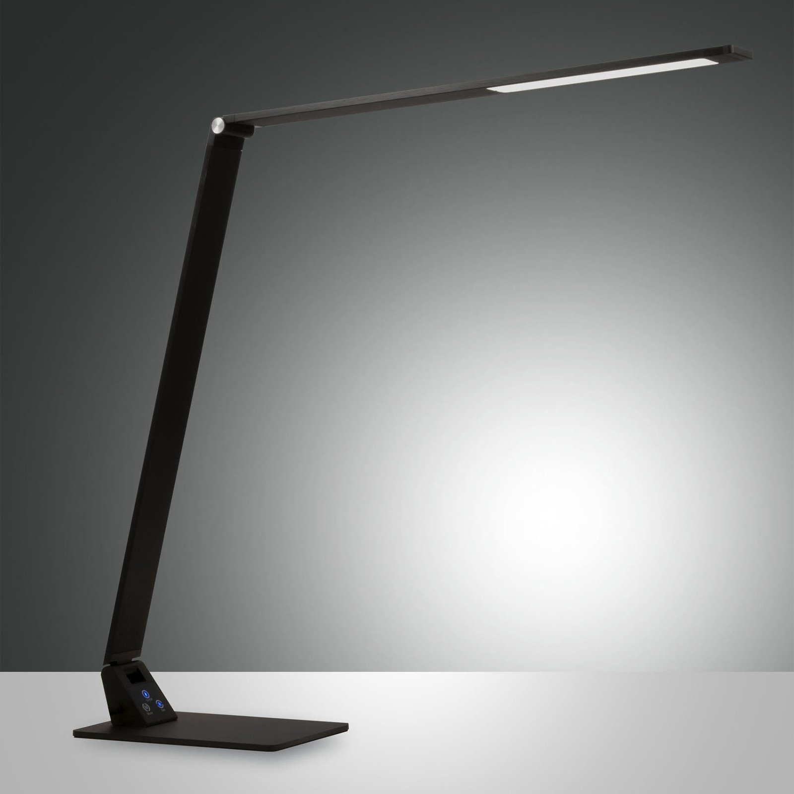 LED stolní lampa Wasp s dotykovým stmívačem, černá