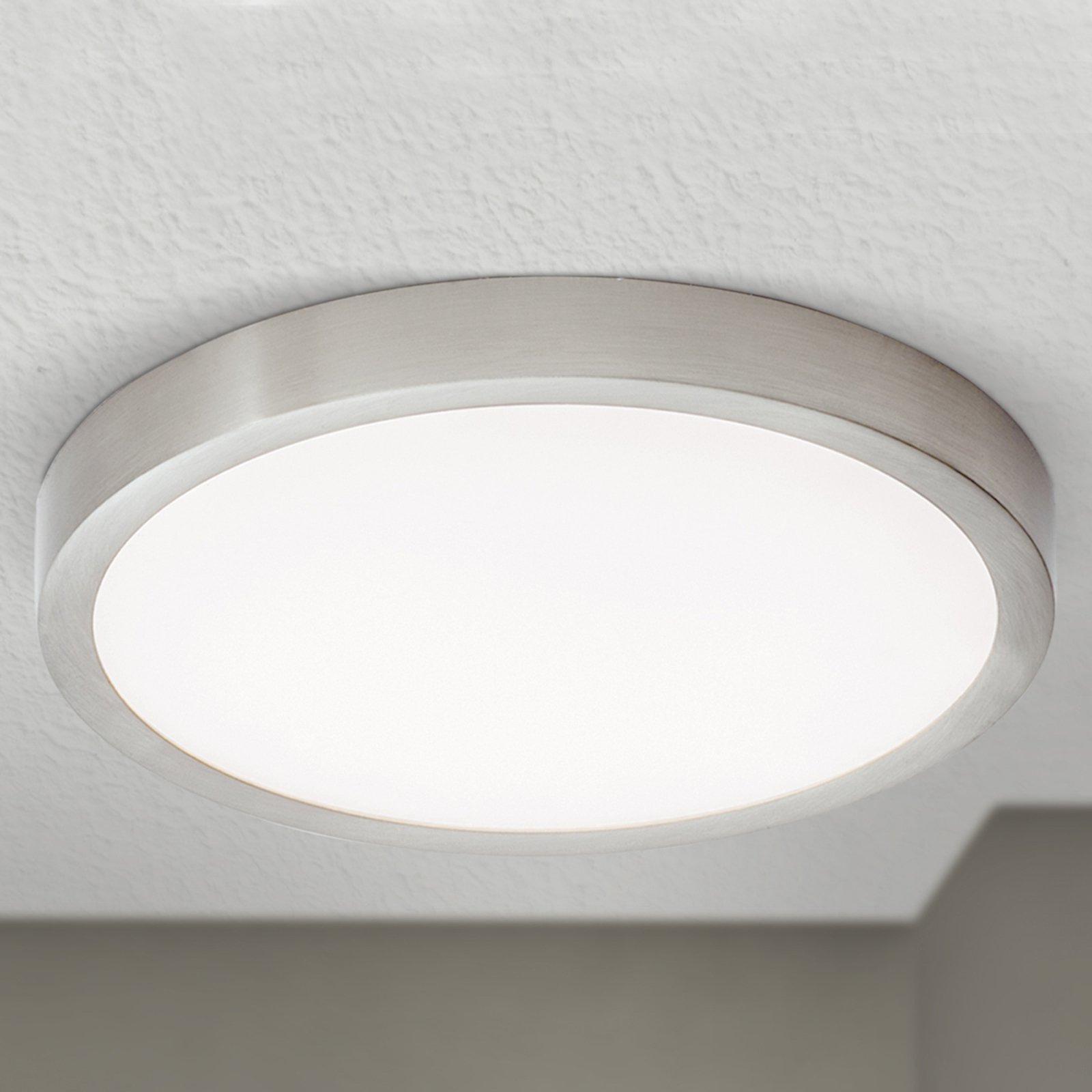 Φωτιστικό οροφής LED Vika, στρογγυλό, τιτάνιο ματ, Ø 23cm