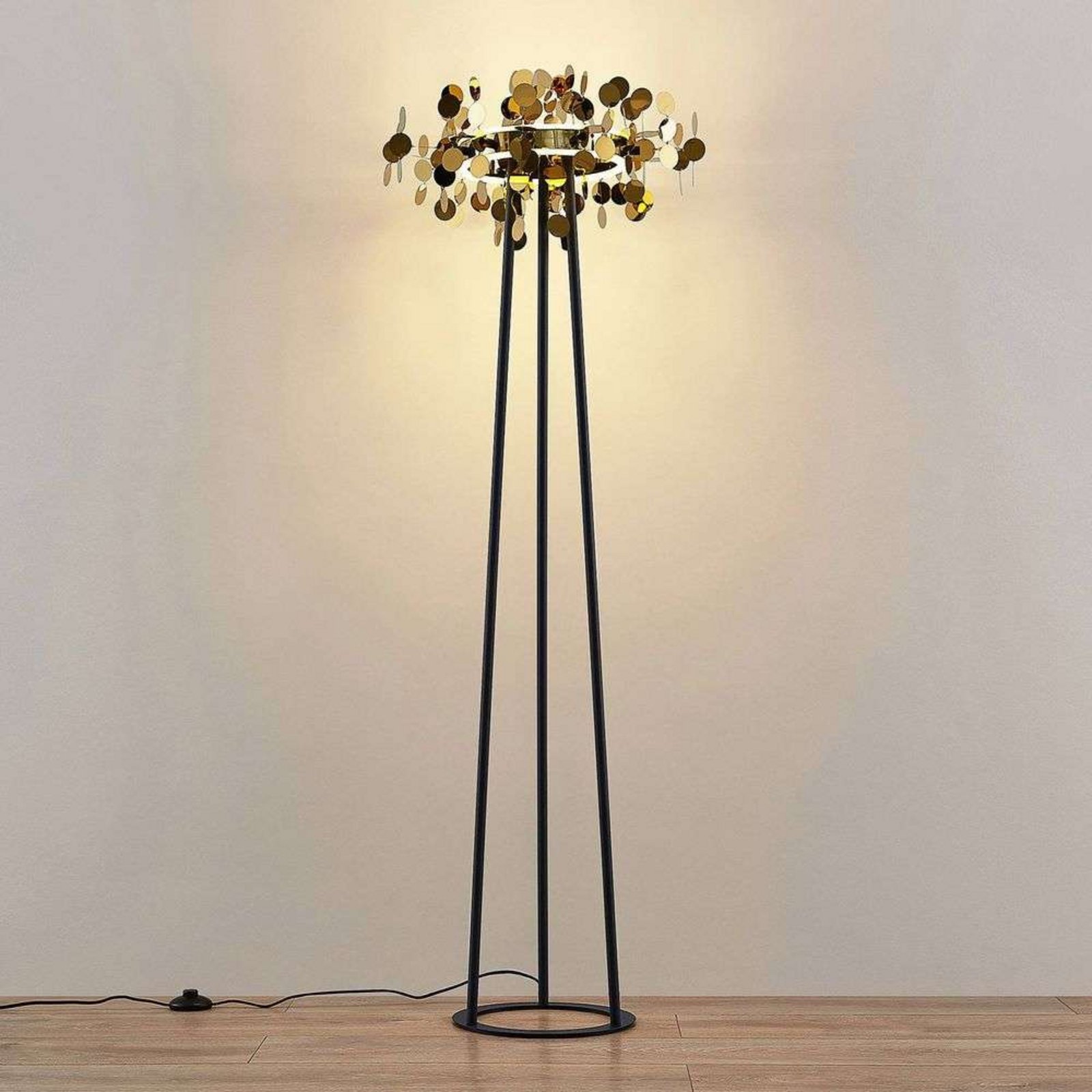 Glimmo LED Lampadar Brass - Lucande