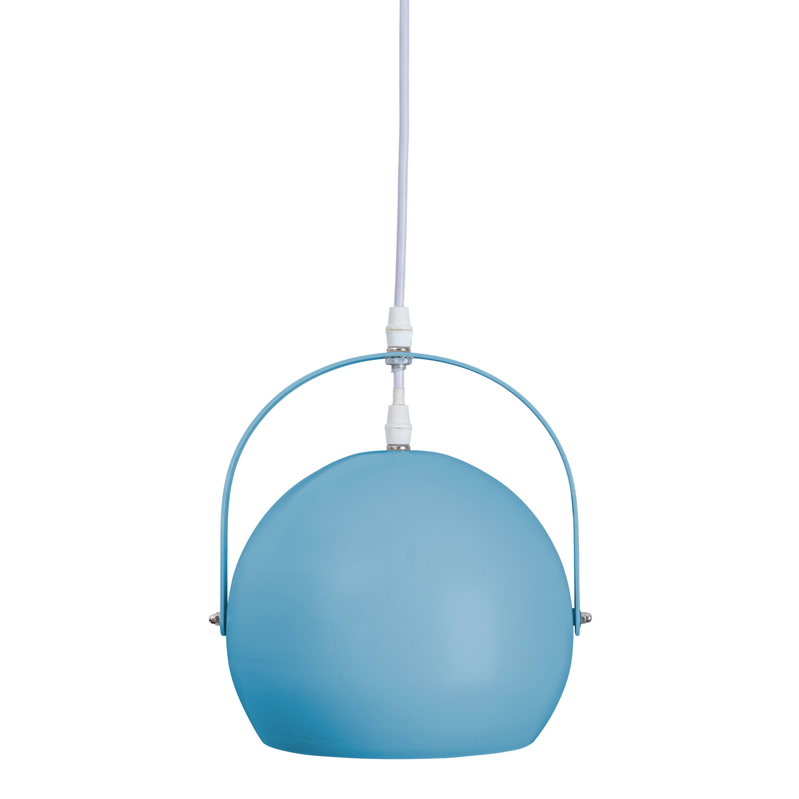 Hanglamp Colorado met ronde kap, blauw