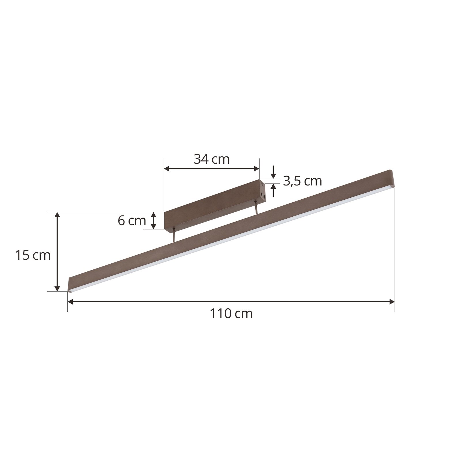 Mylosh LED Smart Ceiling Lamp Coffee - Lucande