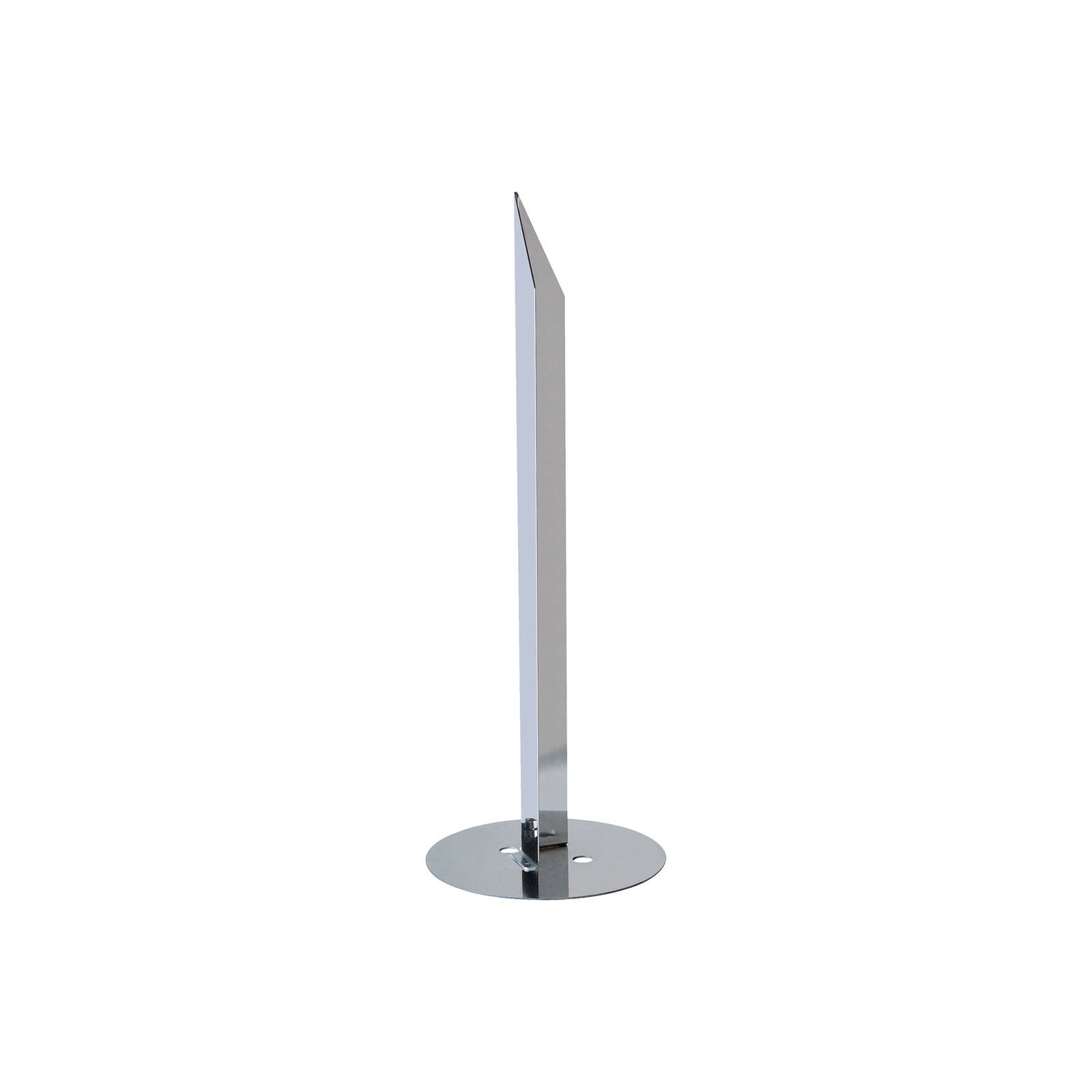 SLV Piquet de terre Square Pole gris acier inoxydable longueur 48,3 cm