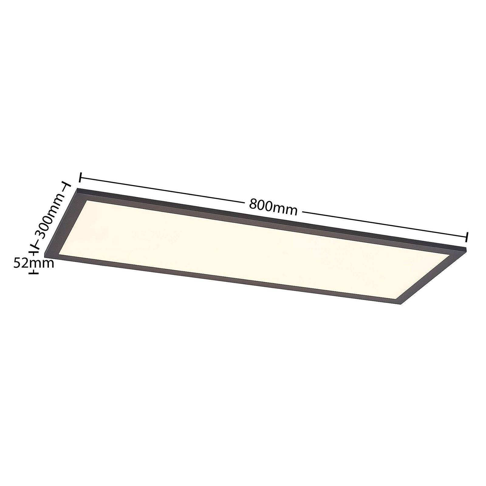 Nelios Lámpara de Techo LED 2700-6500k 80x30 Black - Lindby