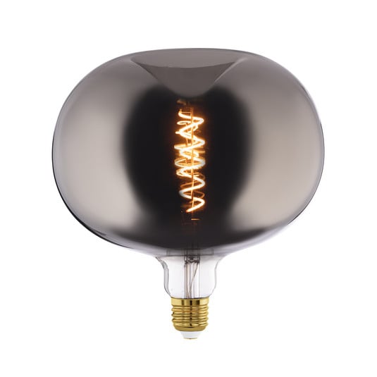 LED-Lampe E27 4W Big Size Apfelform Filament chrom
