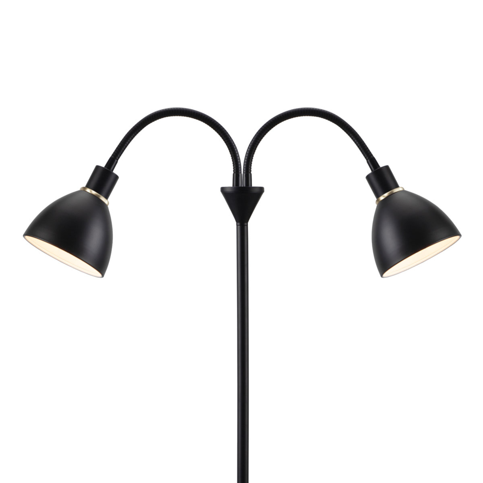 Twobulb floor lamp Ray made of black metal Lights.co.uk