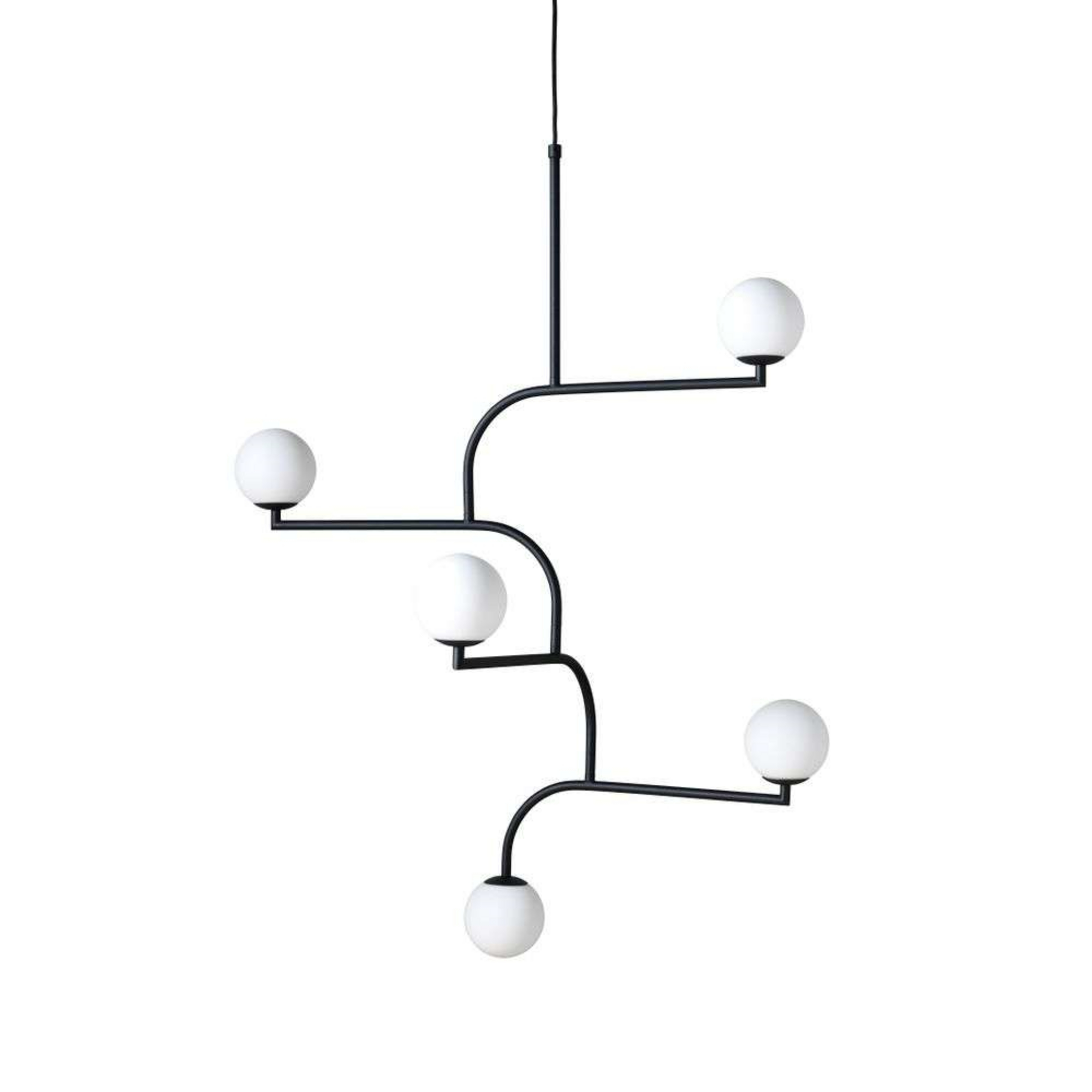 Mobil 100 Pendelleuchte Black/Opal - Pholc