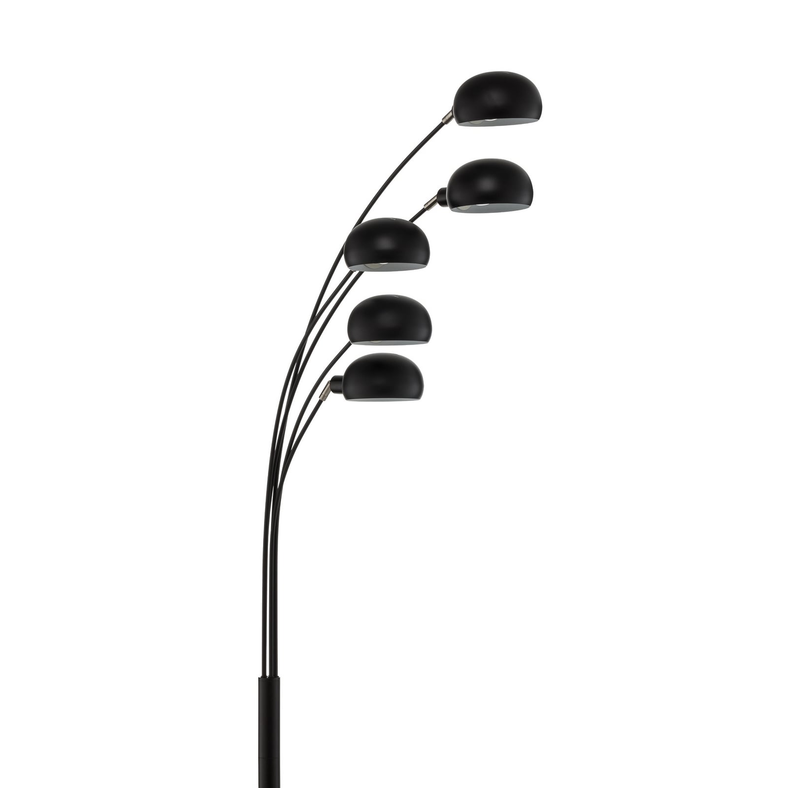 Lampa stojąca Lindby Jewa, czarna, metal, 5-punktowa, E14