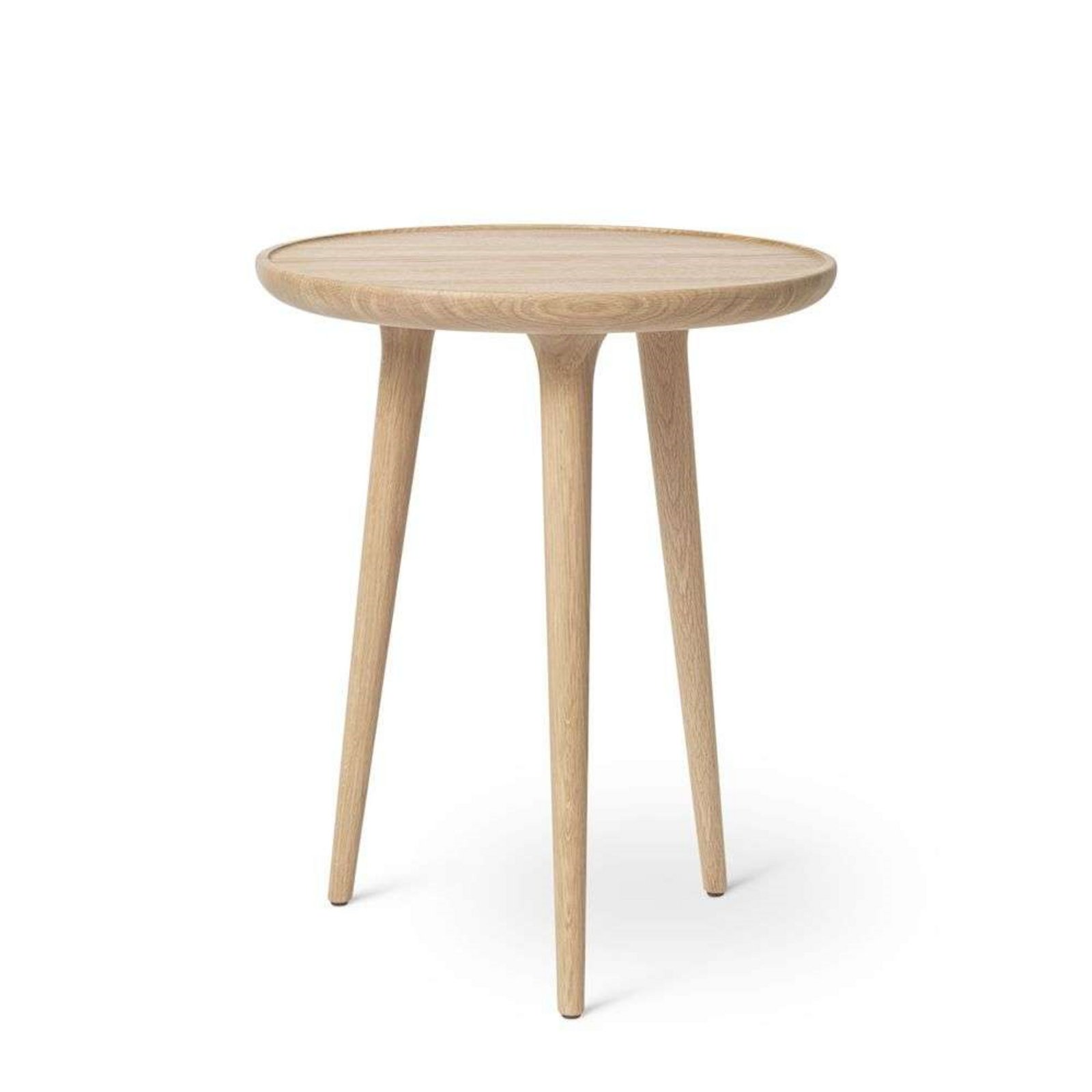 Accent Side Table Matt Lacq Oak Medium Ø45 - Mater