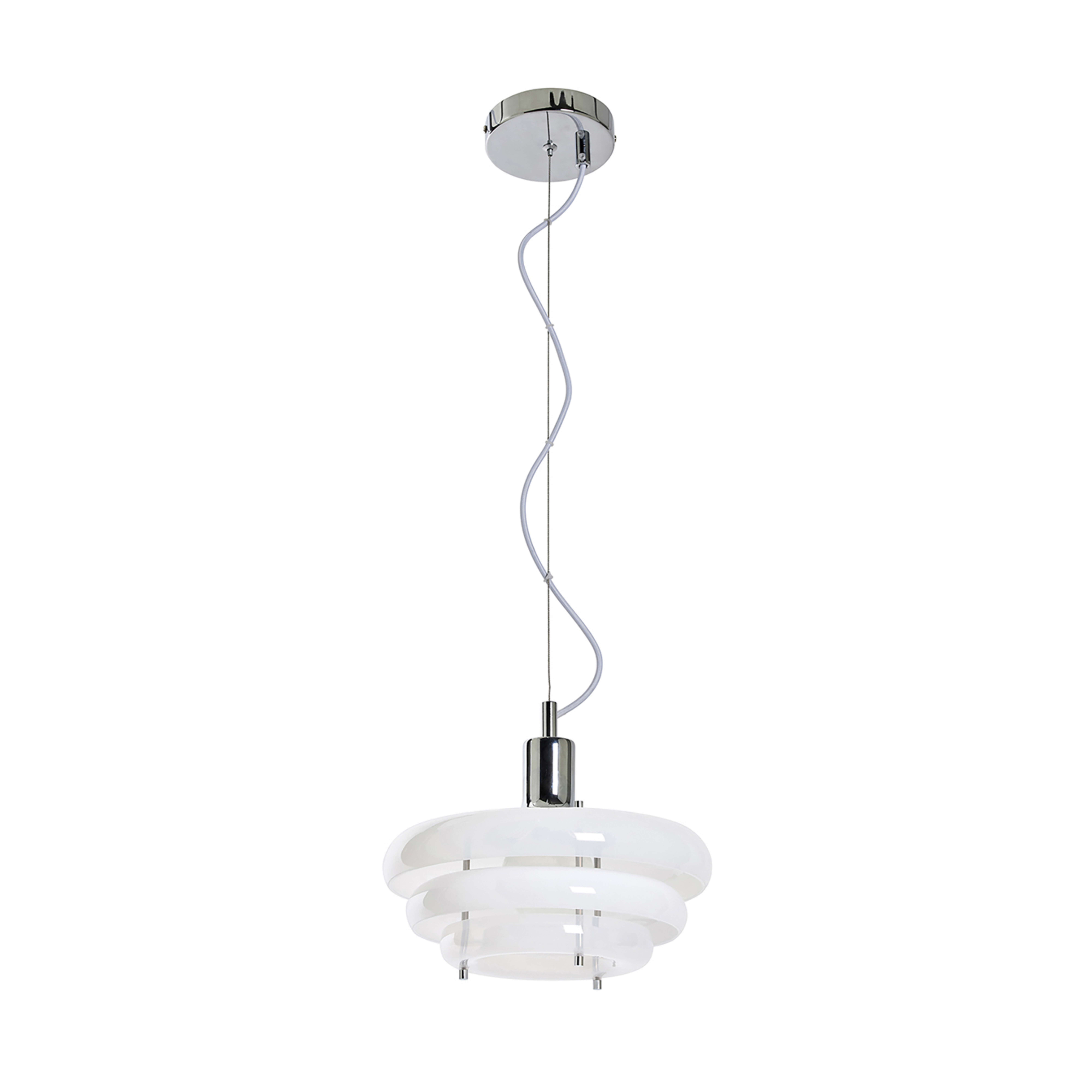 Lampada a sospensione Sunset Ø 28 cm, bianco nebbia - MARKET SET
