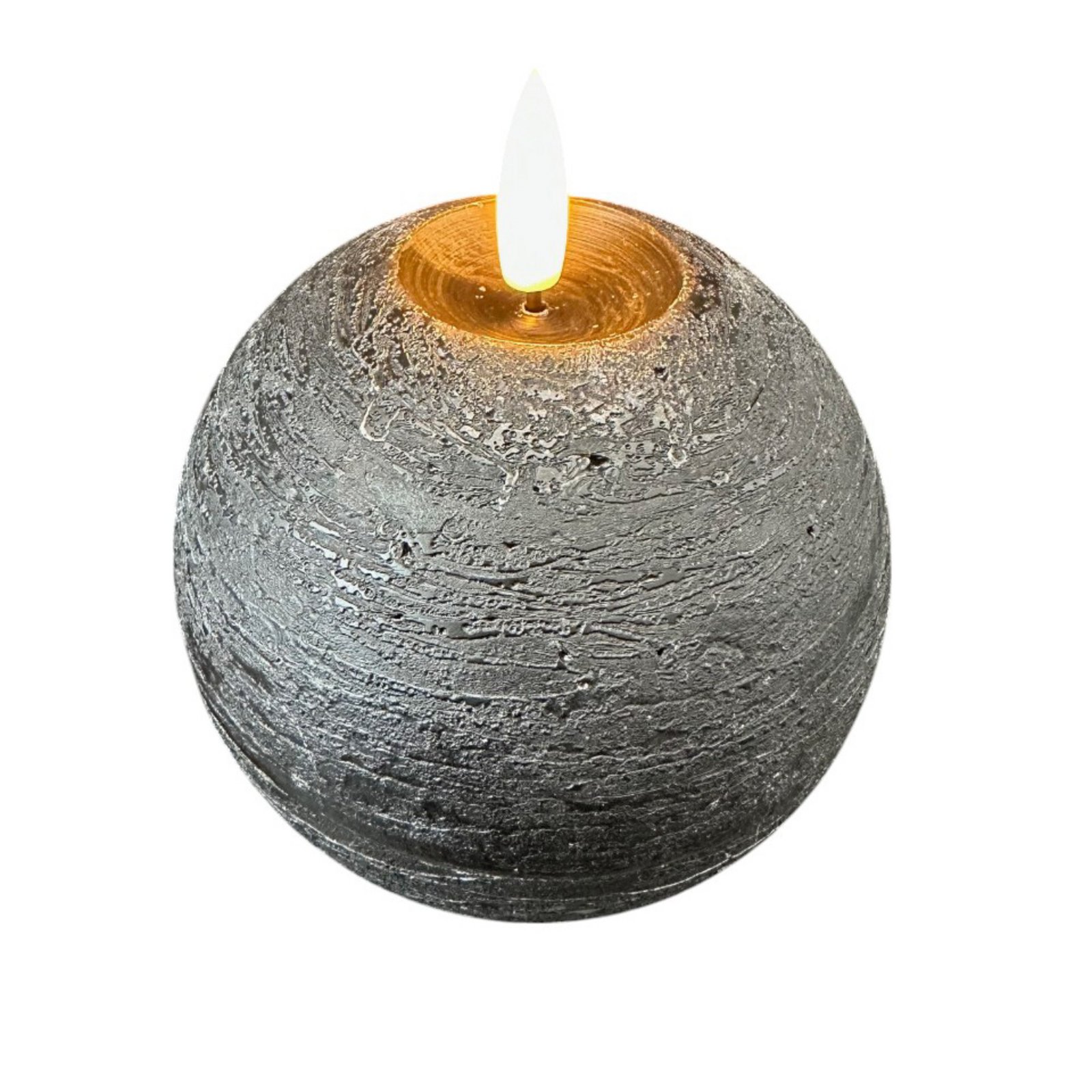 STERNTALER Świeca woskowa LED, czarna Wysokość 11 cm Kula Bateria