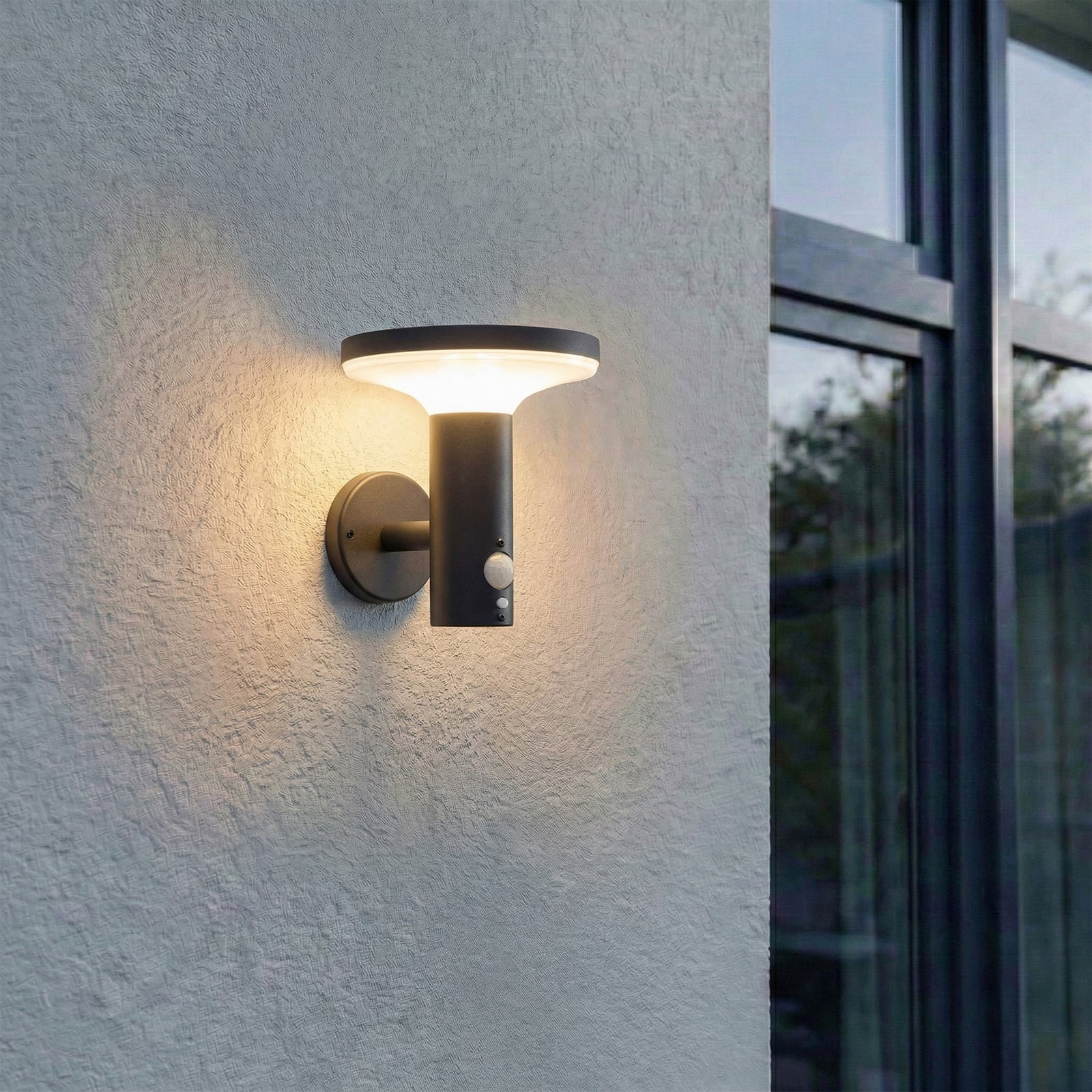 Kalen LED-solcellelampe til veggmontering, svart, metall, 17 cm, Kalen LED-solcellelampe til veggmontering, svart, metall, 17 cm,