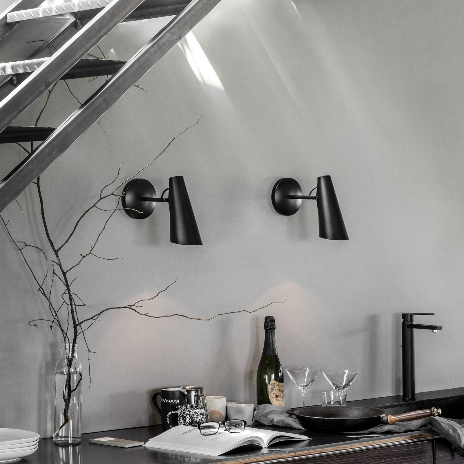 Northern Birdy Applique 31,5 cm nera