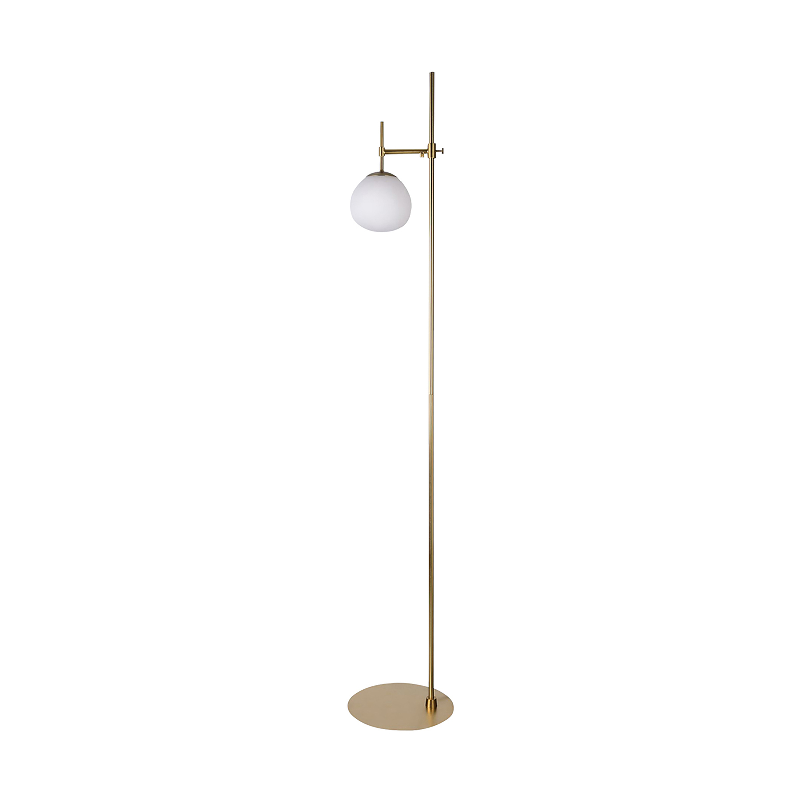 Maytoni Erich floor lamp 1-bulb brass/white