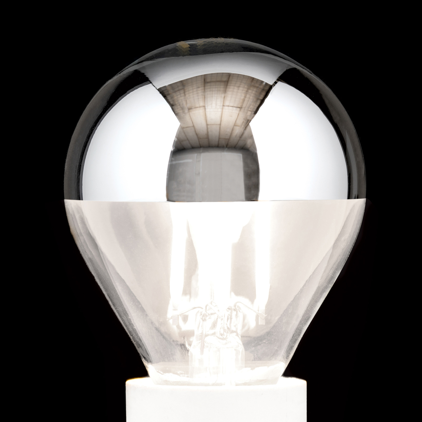LED zrcadlená žárovka E14 4W, teplá bílá