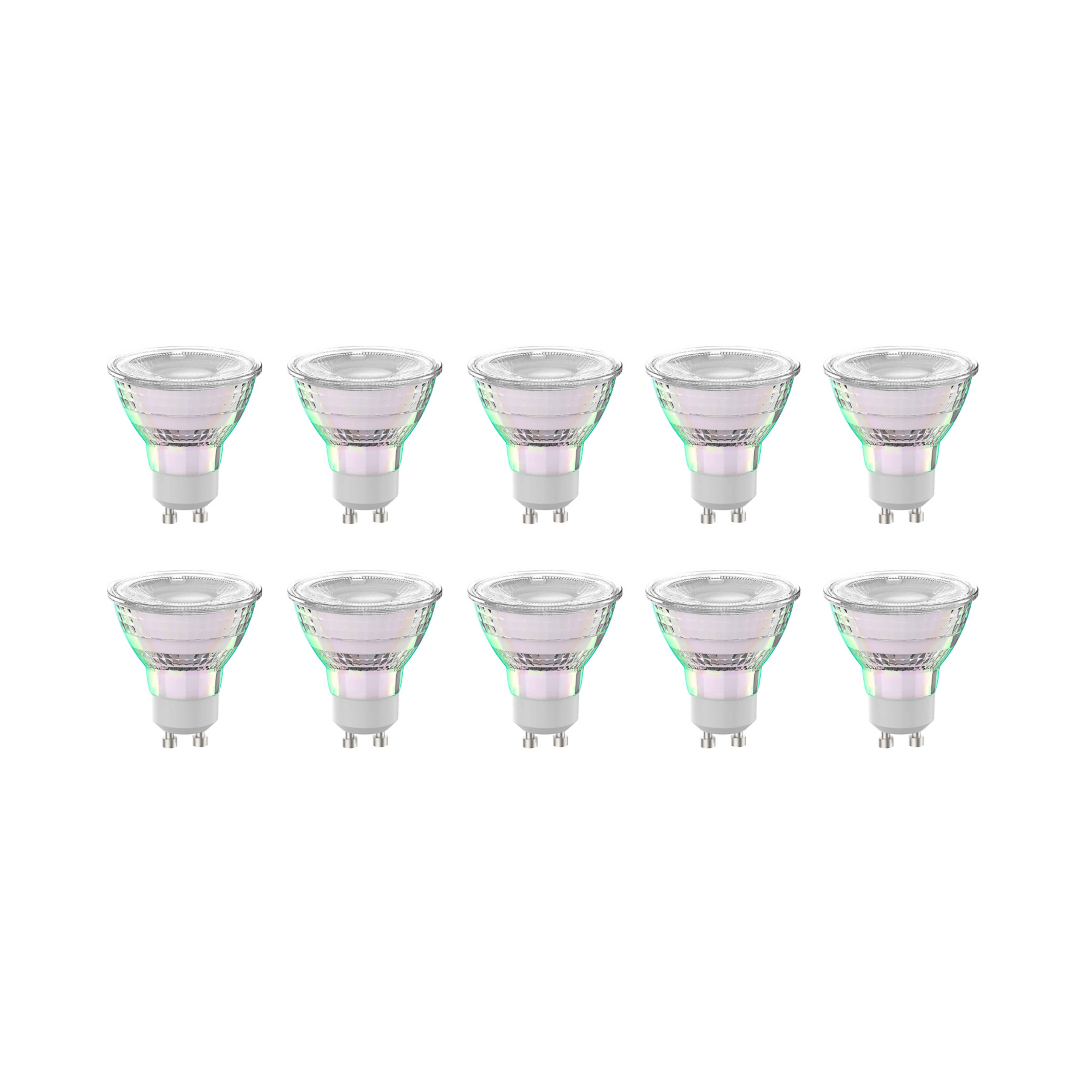 Arcchio LED-Leuchtmittel GU10 2,5W 6500K 450lm Glas 10er-Set