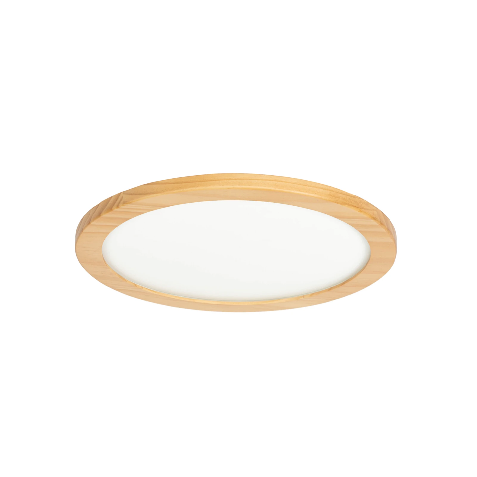 Lucande Plafoniera LED Joren, Ø 38 cm, legno, CCT, telecomando