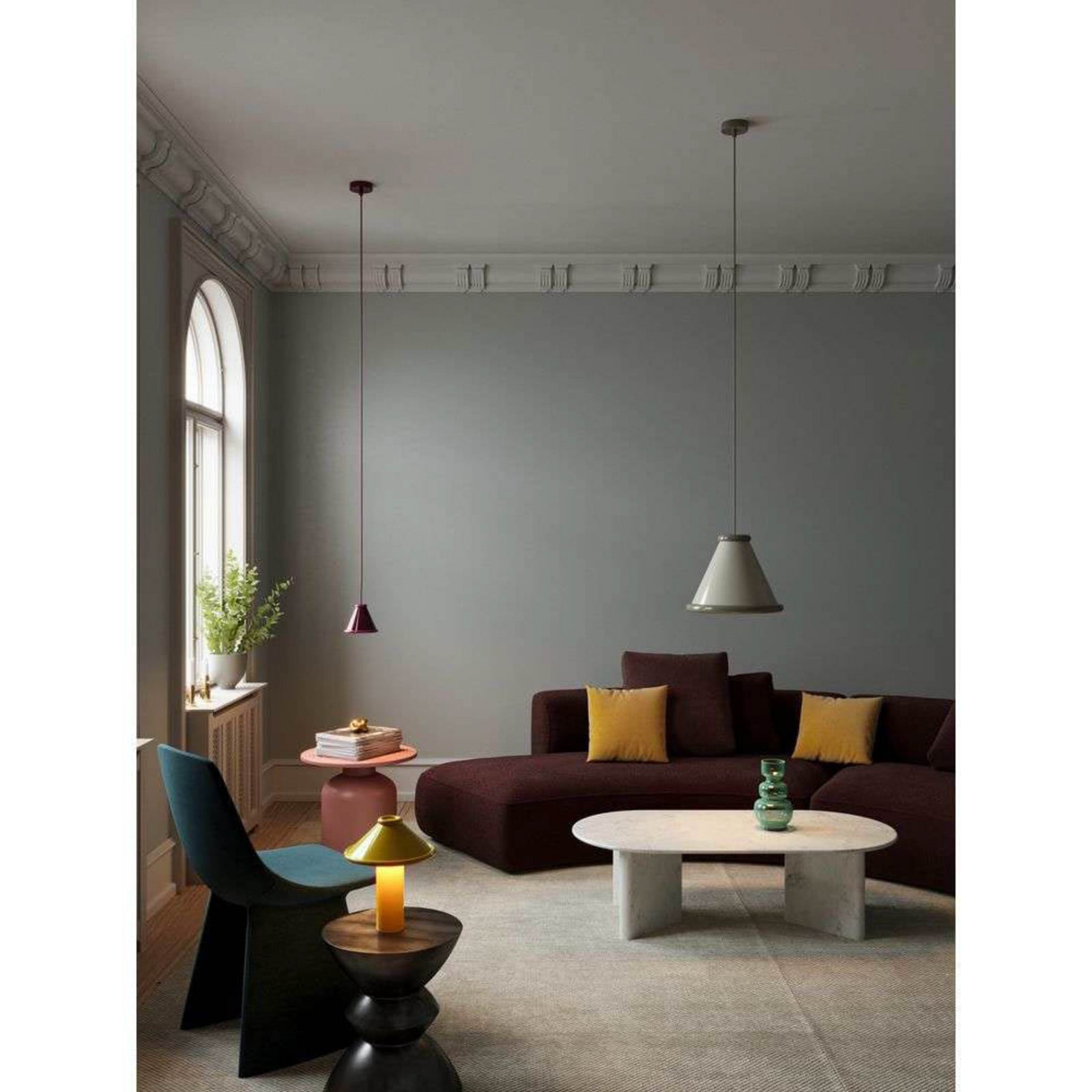 Belle Pendel Ø36 Moss Grey Belid - Spisestue - Metal billede