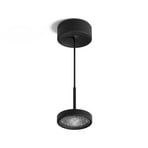 Suspension LED Nivo, noire, 50°, montage en saillie, à intensité variable -