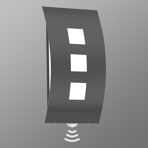 Eenvoudige buitenwandlamp Graal, met sensor