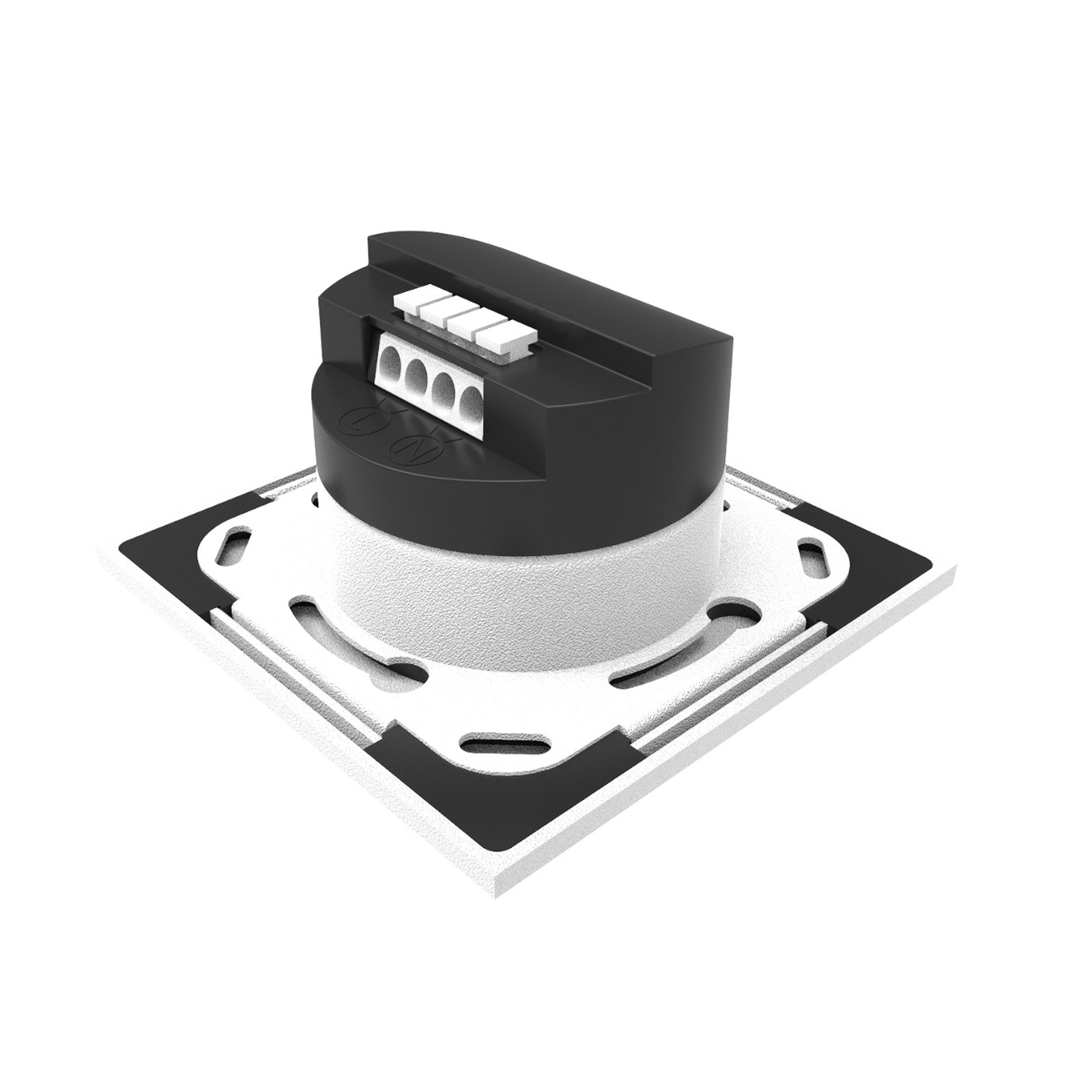 Candeeiro de parede embutido DOTLUX LED EASYSTAIR alumínio branco 8,2 x 8,2 cm