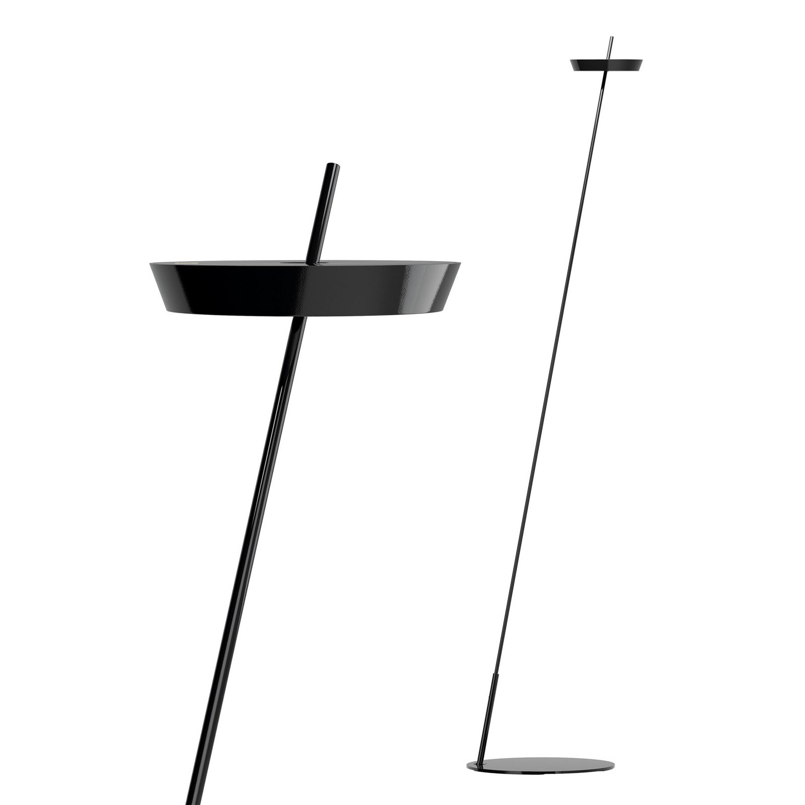 LED-Akku-Stehlampe Mahina, schwarz, Höhe 130 cm, Metall, CCT